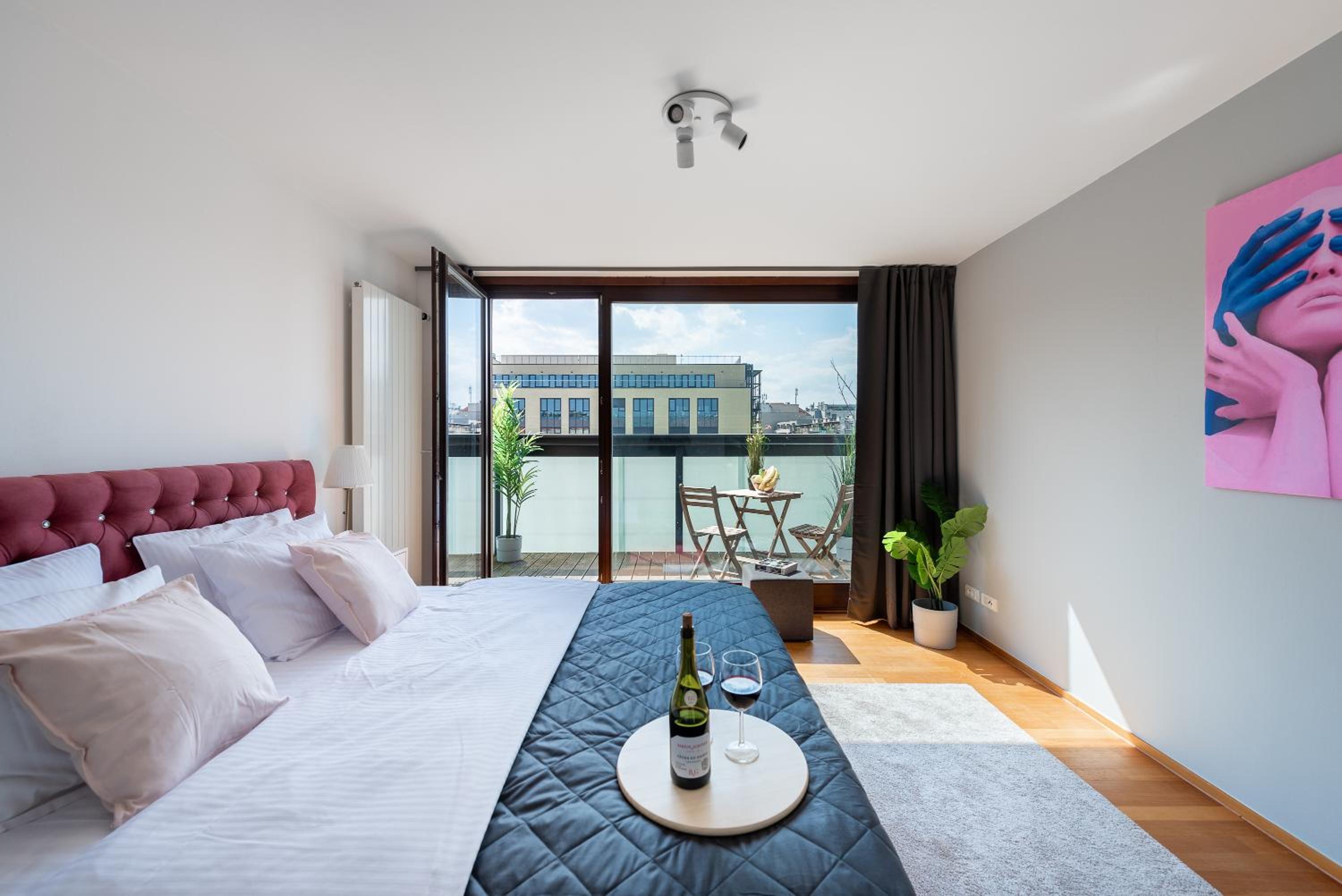 Stylish penthouses featuring a terrace in Prague