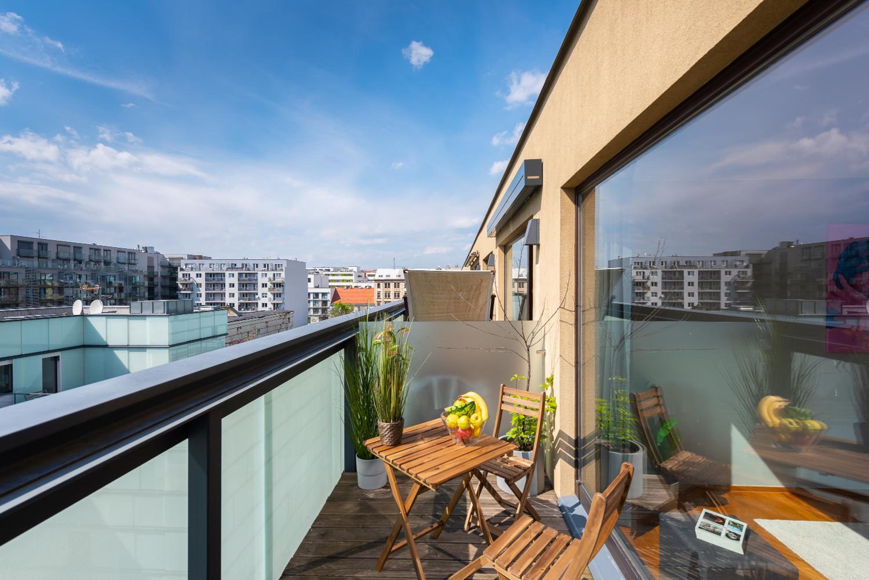 Stylish penthouses featuring a terrace in Prague