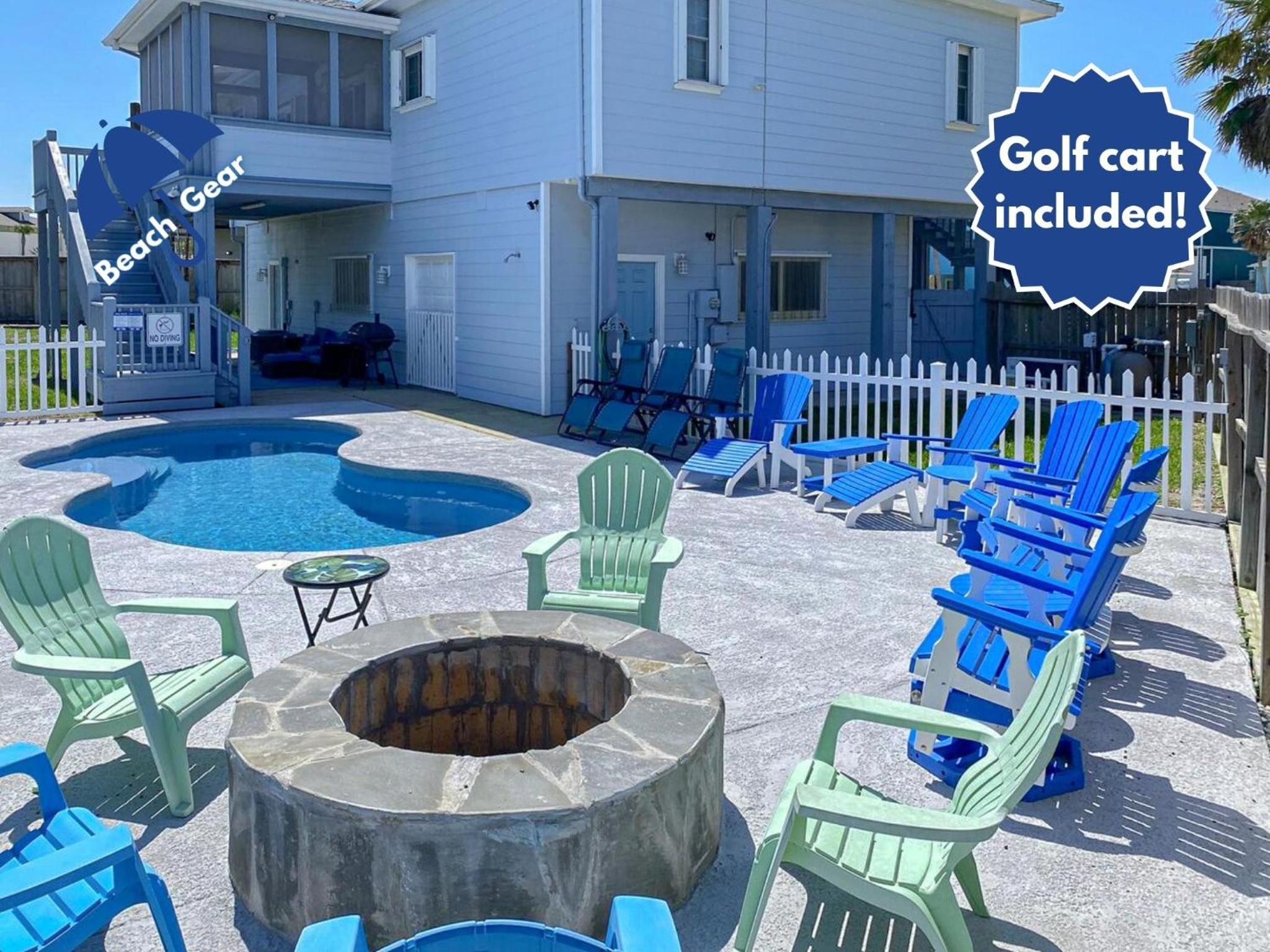 La Ola Vida, 4BD, 4BA, Sleeps 12, Private Pool, 6 Passenger Golf Cart Entire Stay view 4