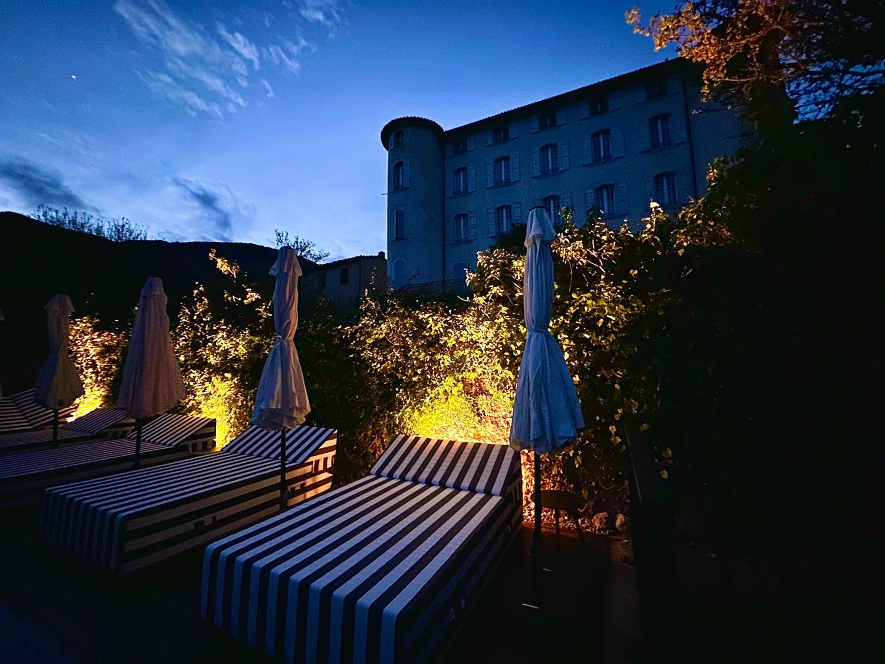 outdoor BBQ area