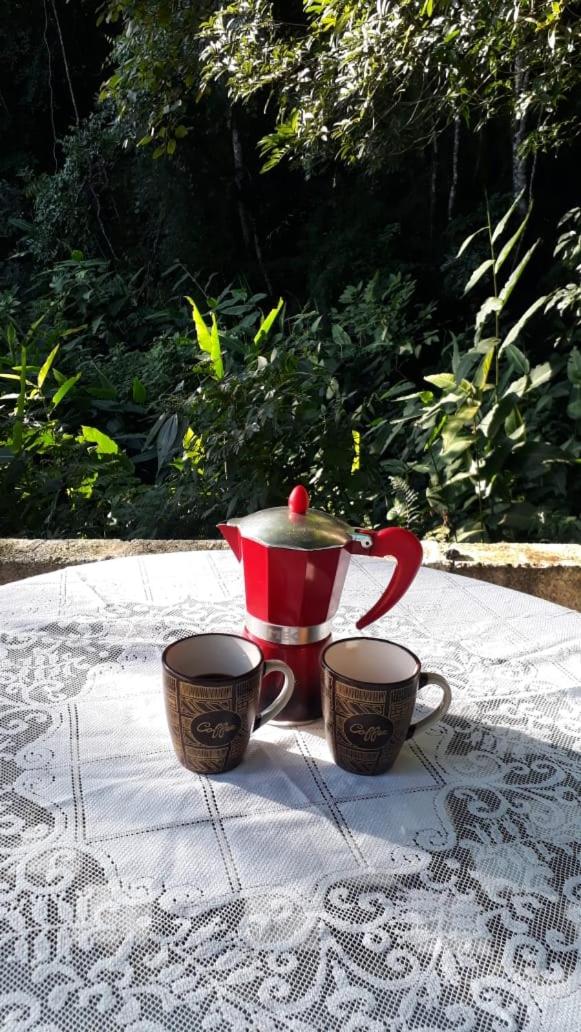 Casa da Vovó na Pousada Sitio Pauletto - com Cozinha, Churrasqueira e Decoração