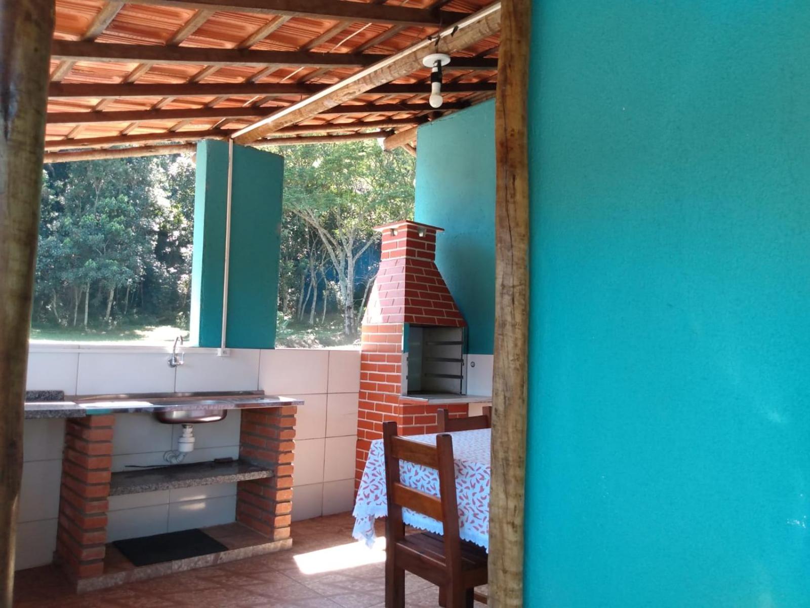 Casa da Vovó na Pousada Sitio Pauletto - com Cozinha, Churrasqueira e Decoração