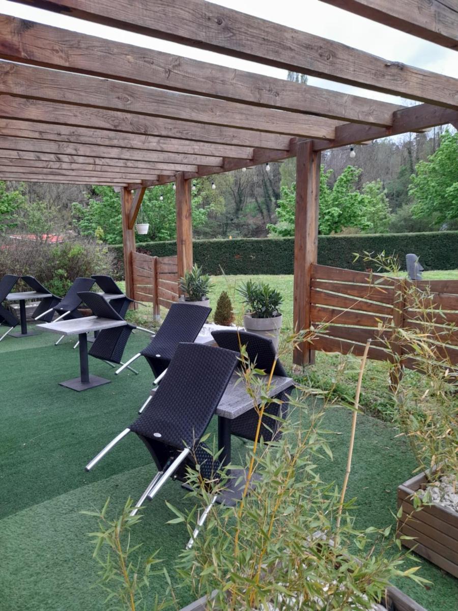 outdoor BBQ area