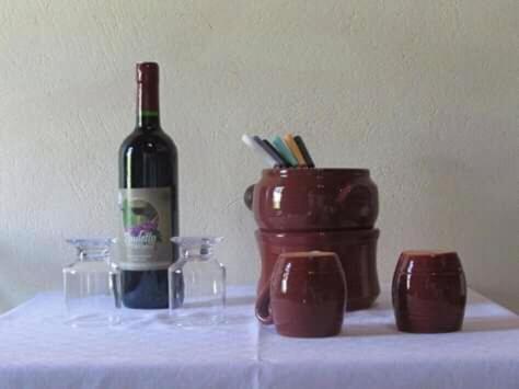 Casa da Vovó na Pousada Sitio Pauletto - com Cozinha, Churrasqueira e Decoração