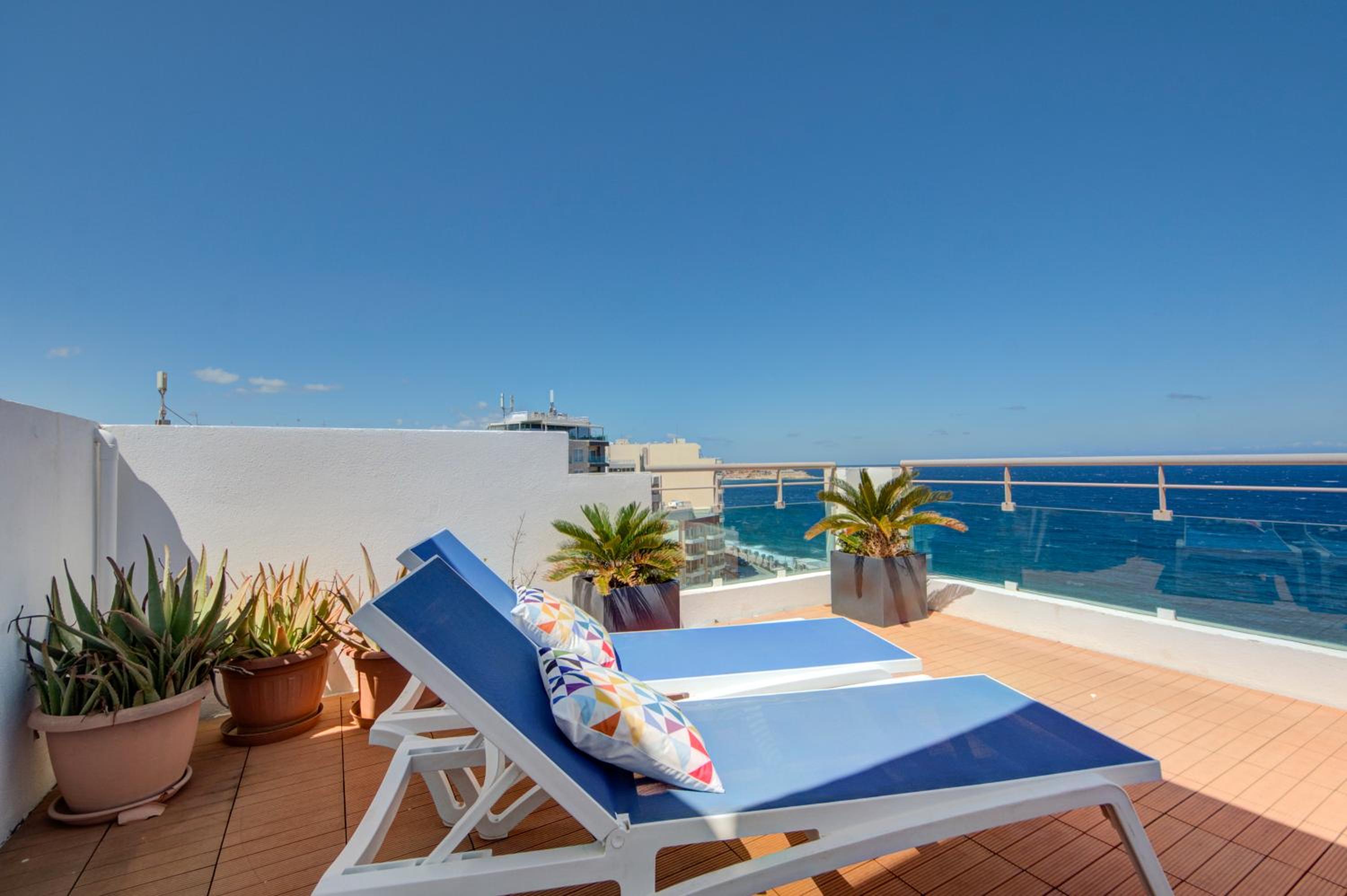 Epic Views Seafront 2-bedroom Sliema penthouse view 2