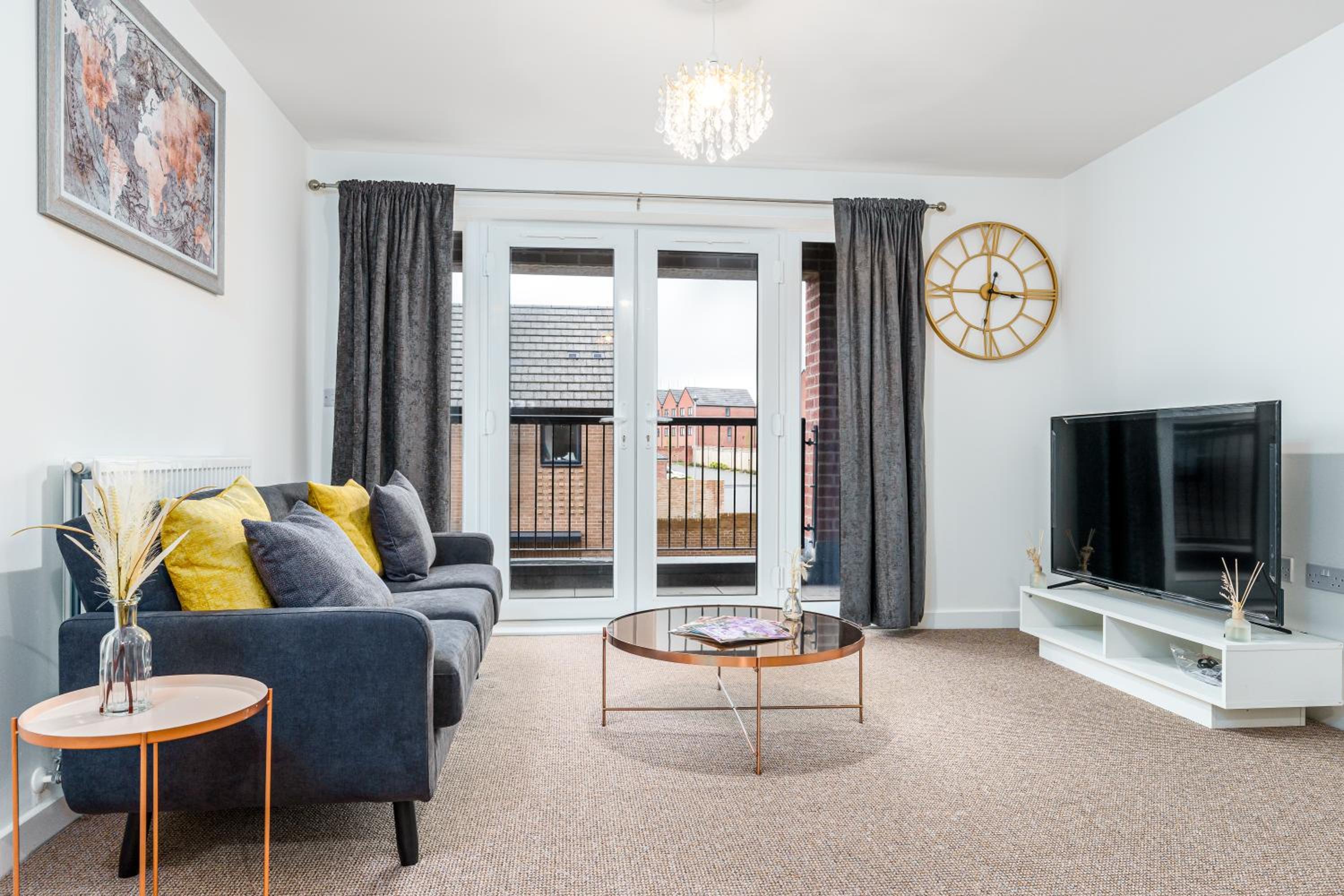 Fortified Luxury Apartment with Balcony and free parking view 3
