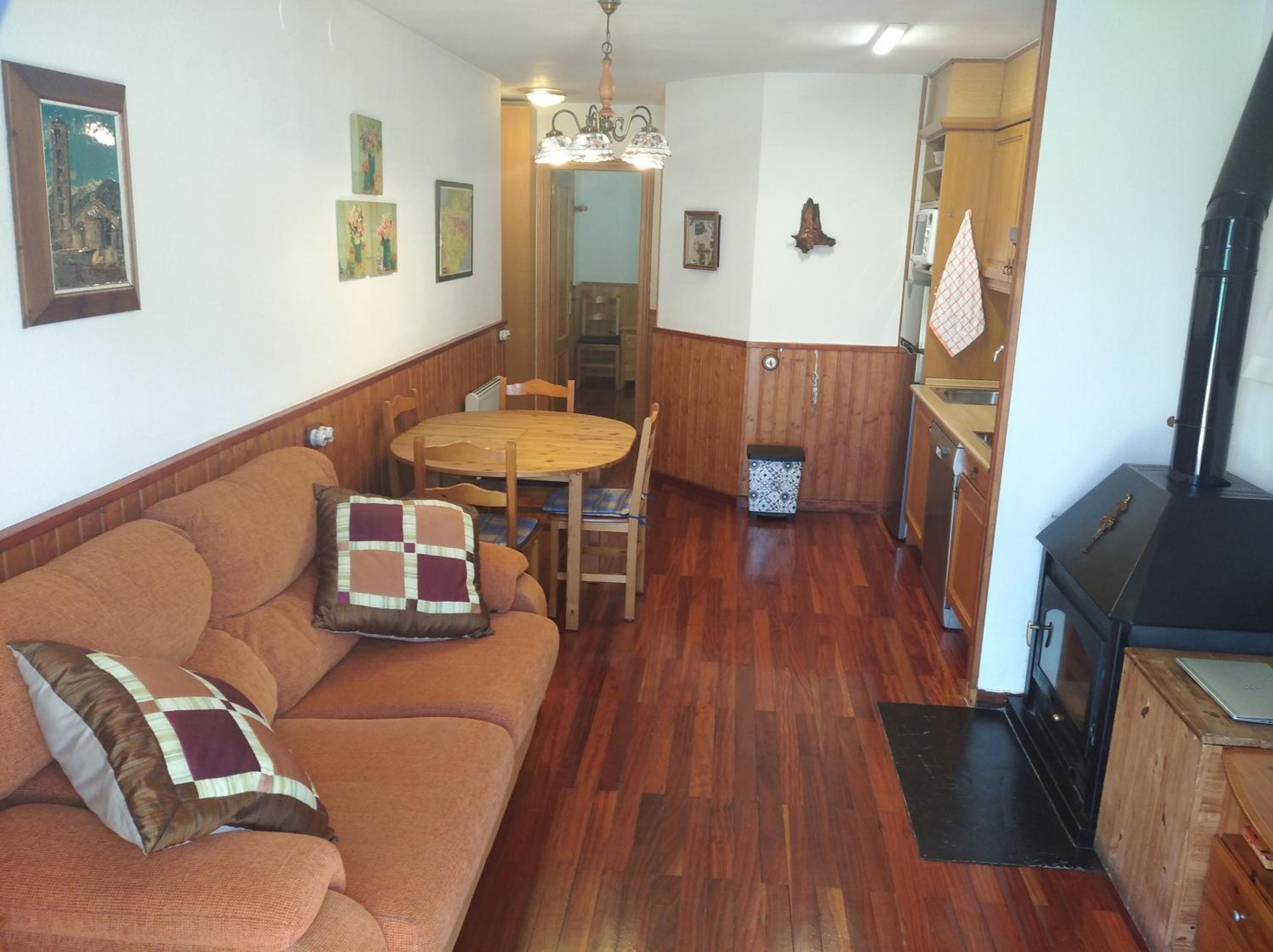 Apartamento con gran terraza y vistas panorámicas en Taüll, con plaza de parking