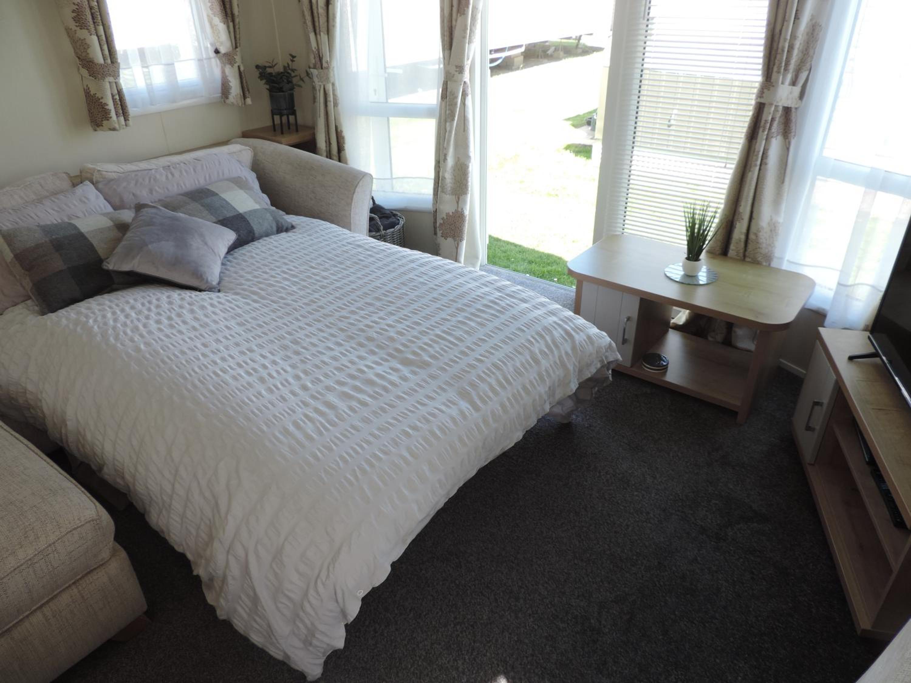 The Cockle Shell Caravan, Seaview Holiday Park, Whitstable
