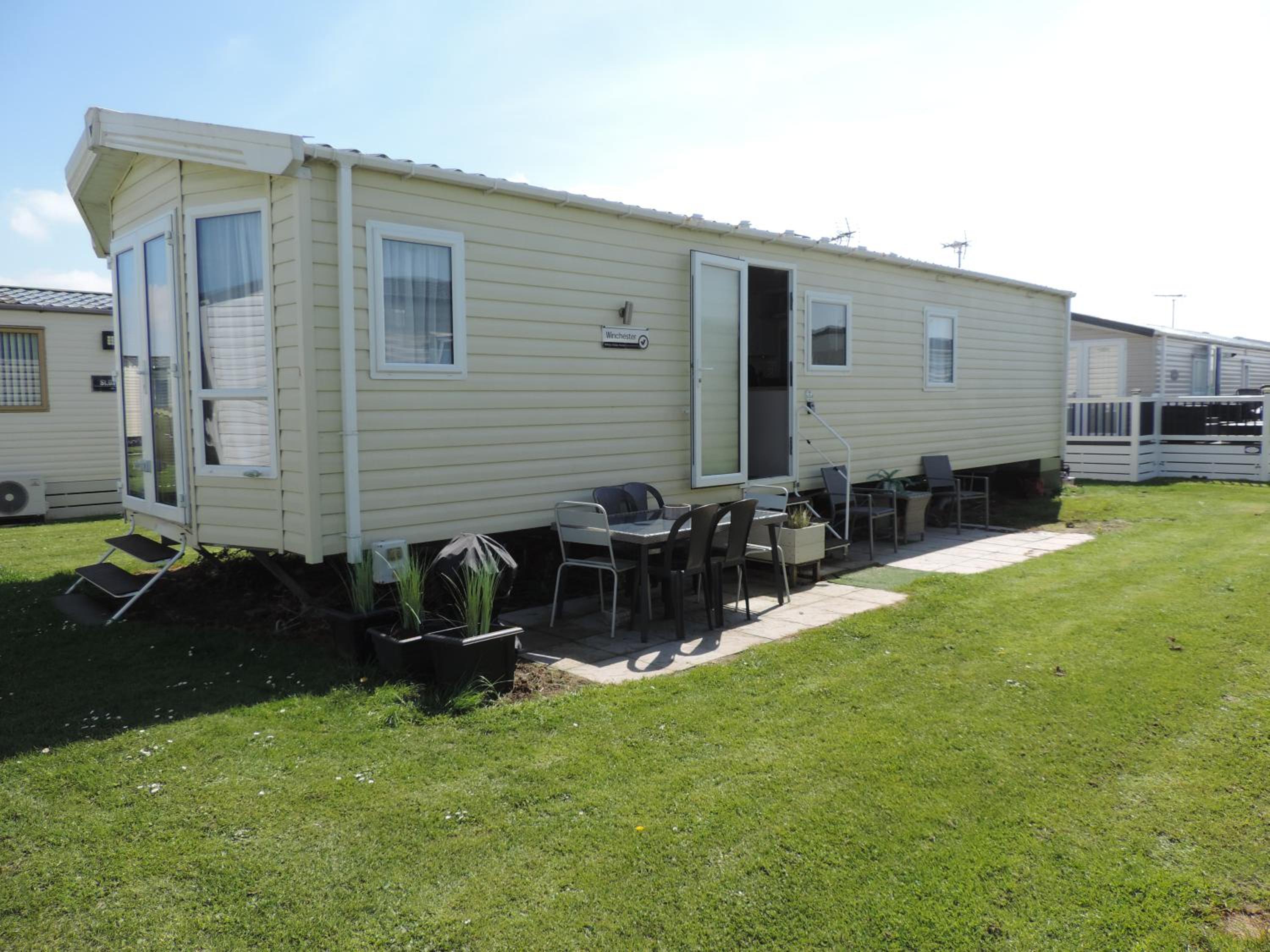The Cockle Shell Caravan, Seaview Holiday Park, Whitstable