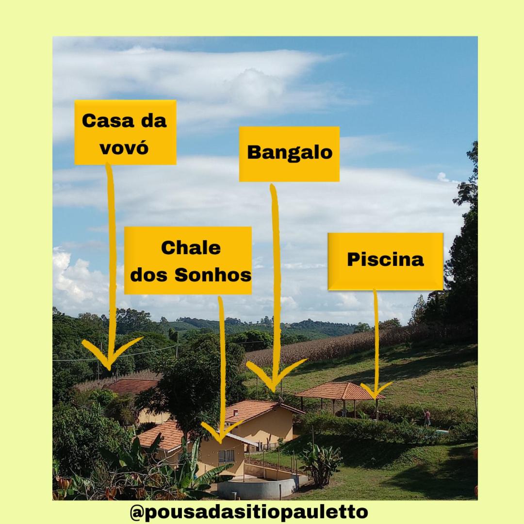 Casa da Vovó na Pousada Sitio Pauletto - com Cozinha, Churrasqueira e Decoração