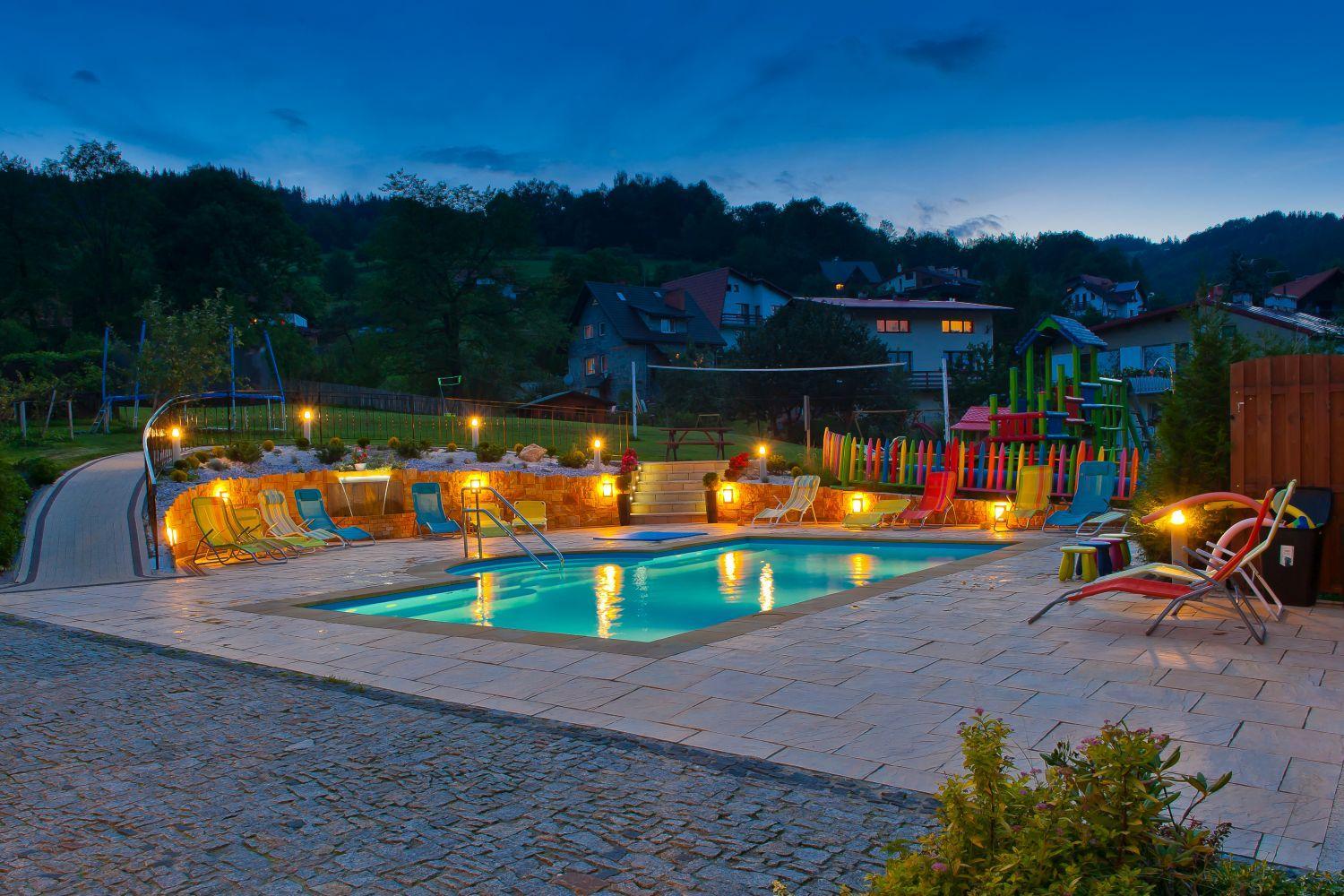 outdoor BBQ area