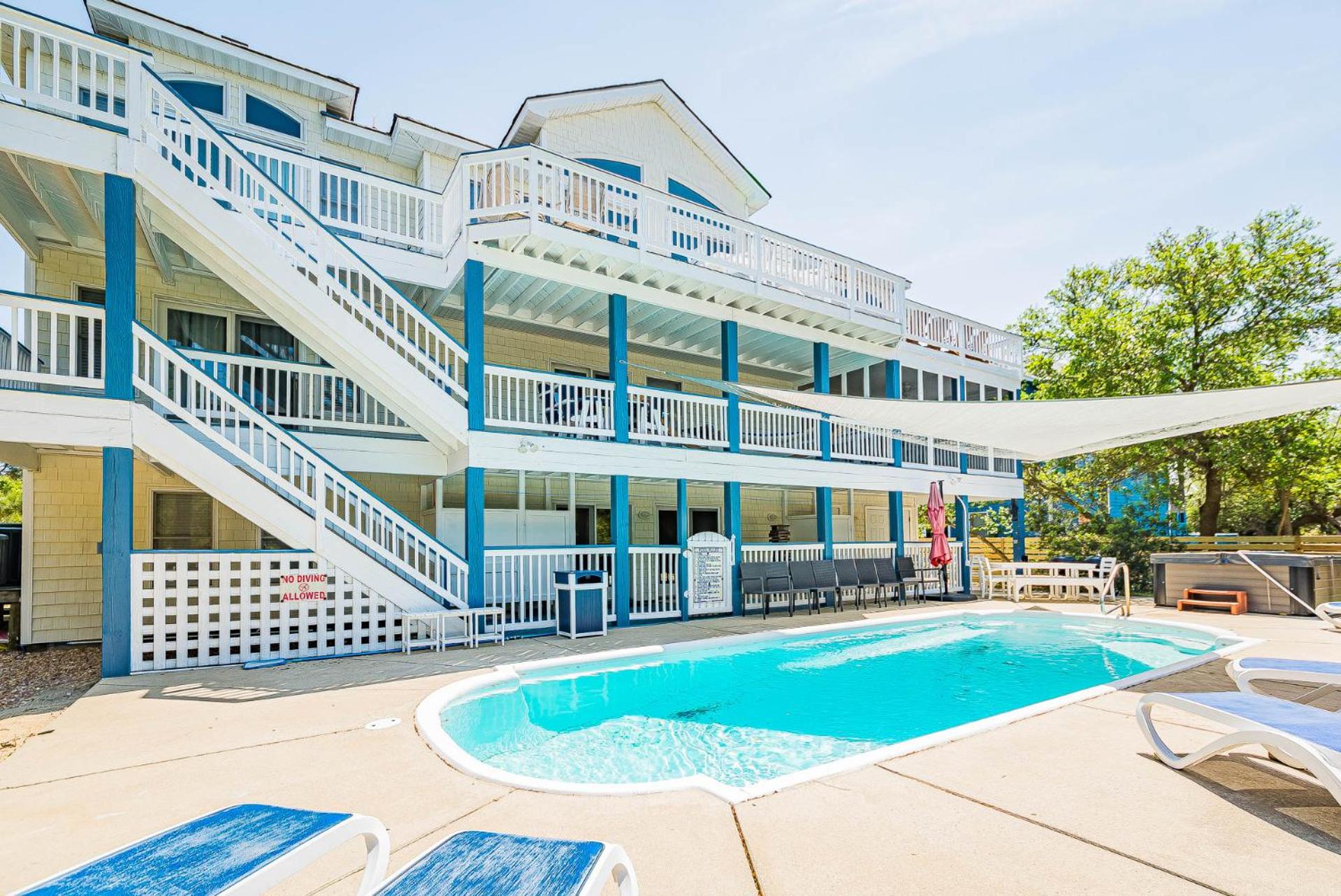Shell Yeah! - Corolla, Whalehead, Beach 380 Yds, Elevator, Pool, Hot Tub, Pool Table view 4