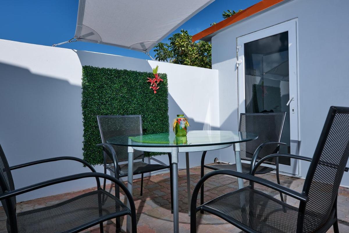 outdoor BBQ area