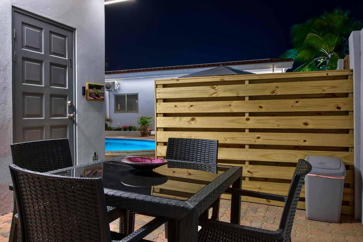 outdoor BBQ area