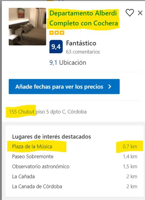 Departamento Alberdi Completo con Cochera