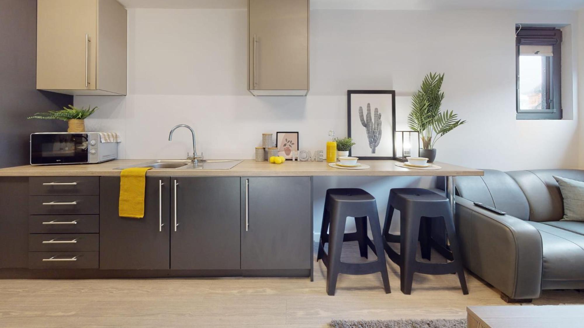 Ensuite Bedrooms With Shared Kitchen and 5 Bedroom Apartments at iQ Steel in Sheffield