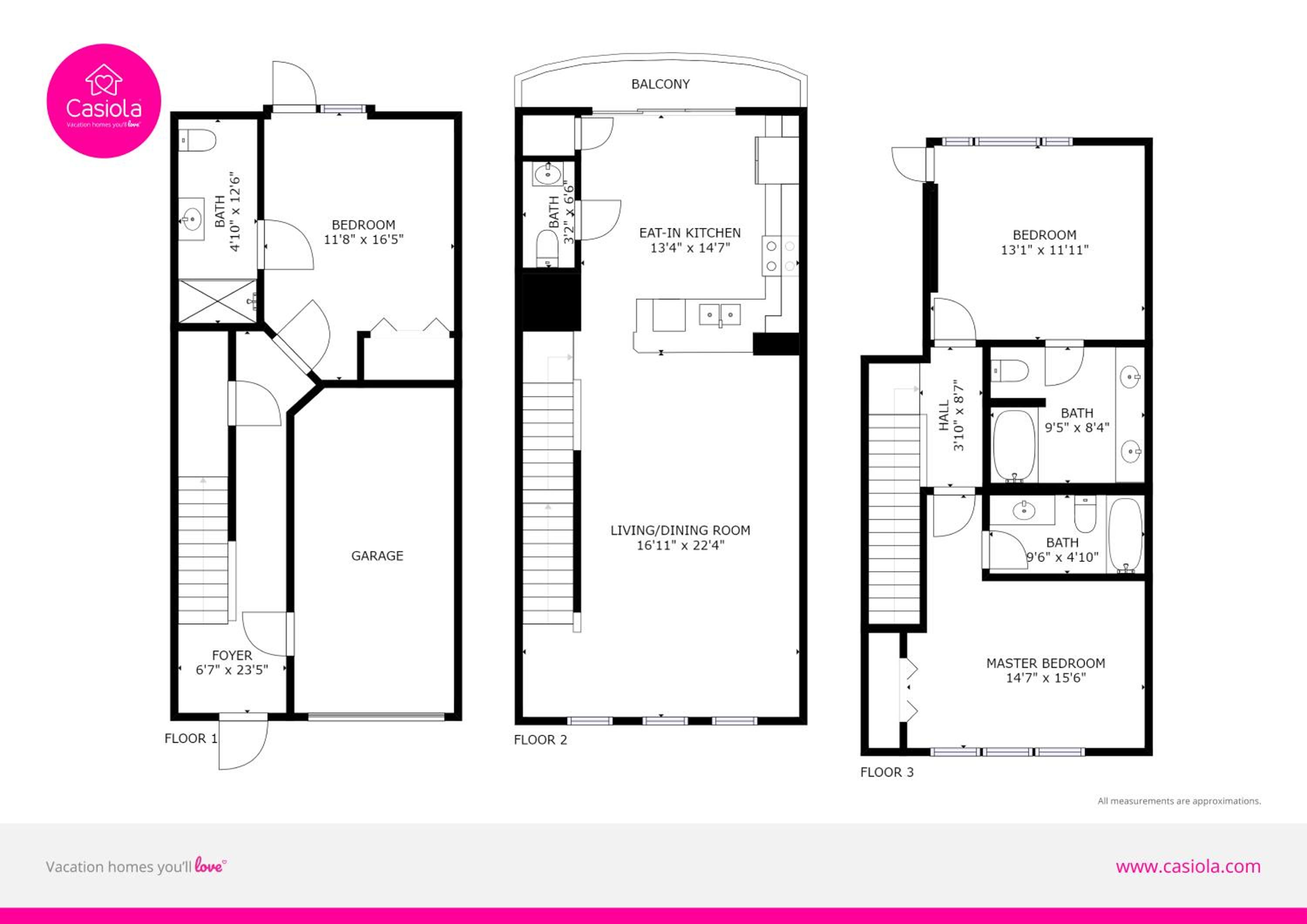 Beautiful Newly Updated Townhome Sleeps 10