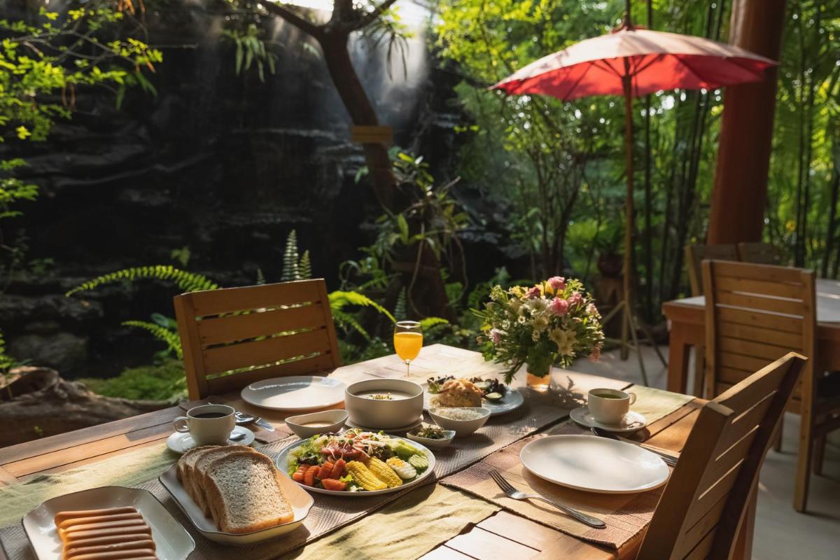 outdoor BBQ area