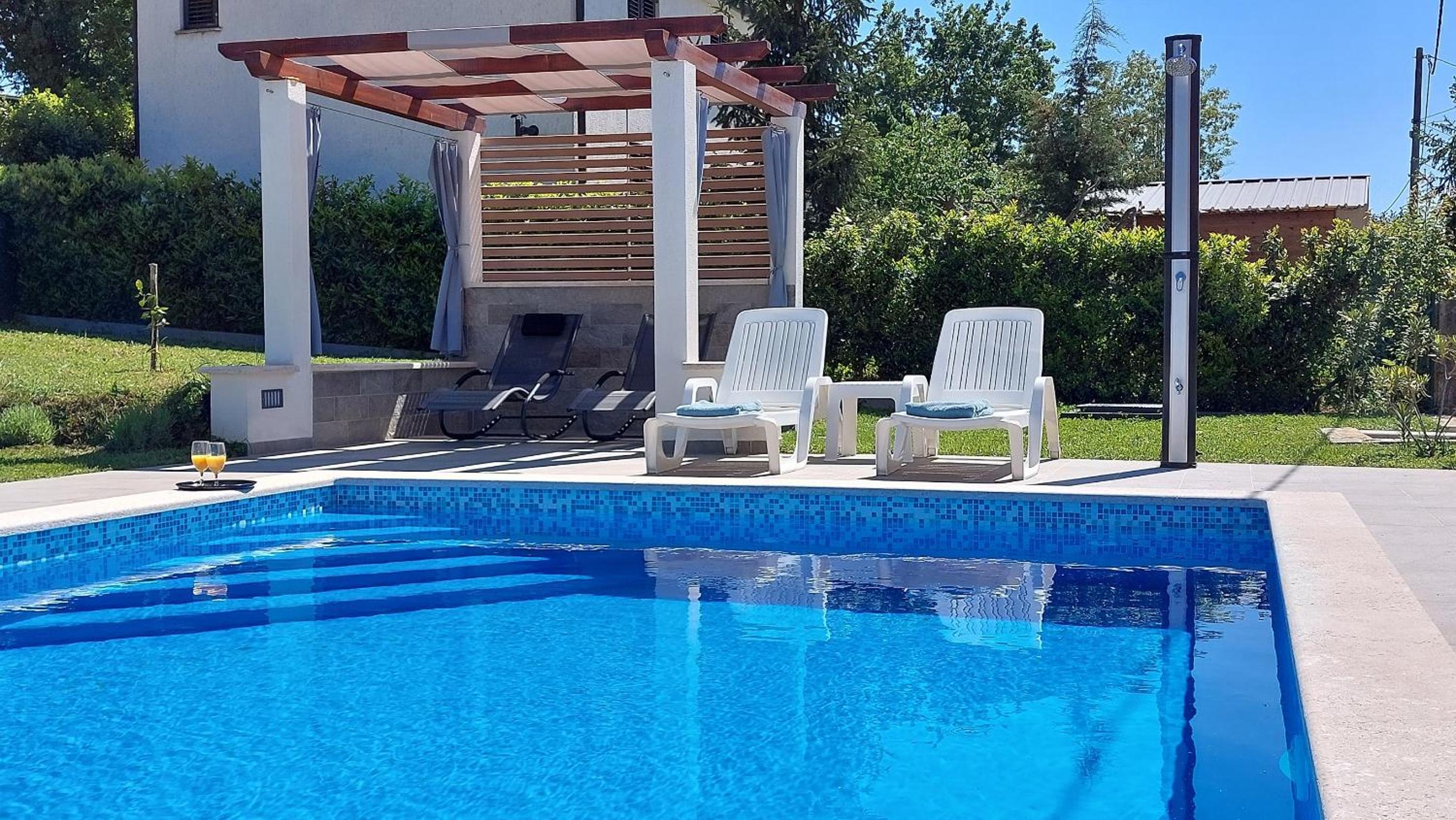 Villa Amoena with Pool and Sauna view 4