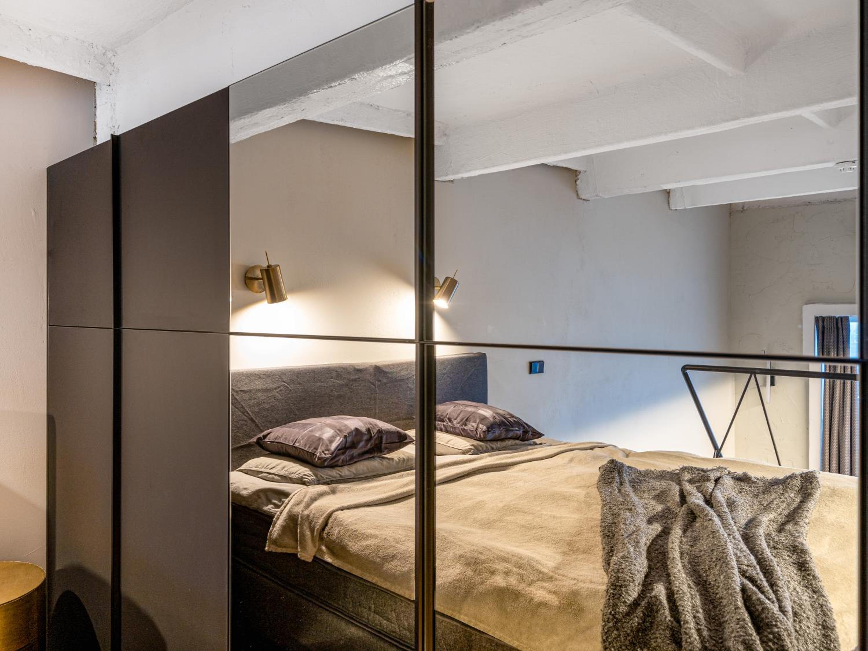 Stylish Black and White loft view 3