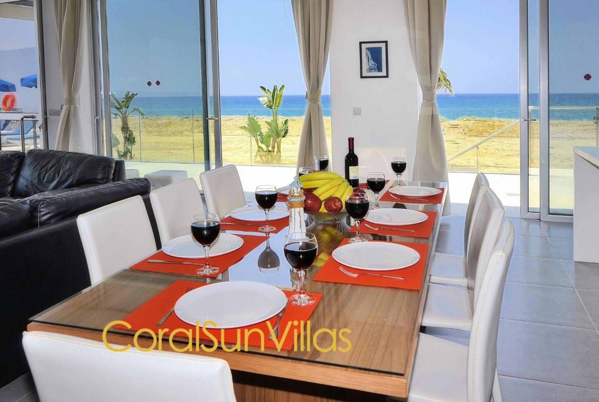 Blue - Beach Front Spectacular Villa Sleeps 10