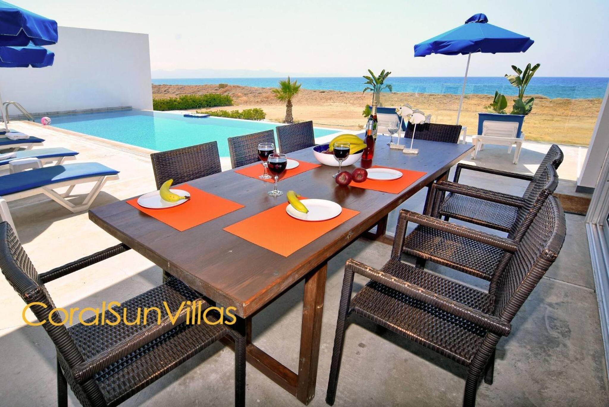 Blue - Beach Front Spectacular Villa Sleeps 10