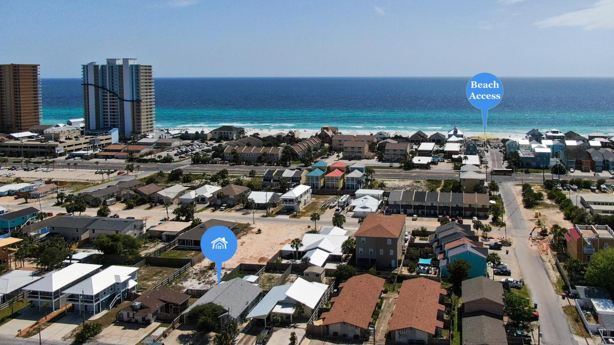 Surf Themed Beach Getaway – Walk to Beach at Red Neptune view 3