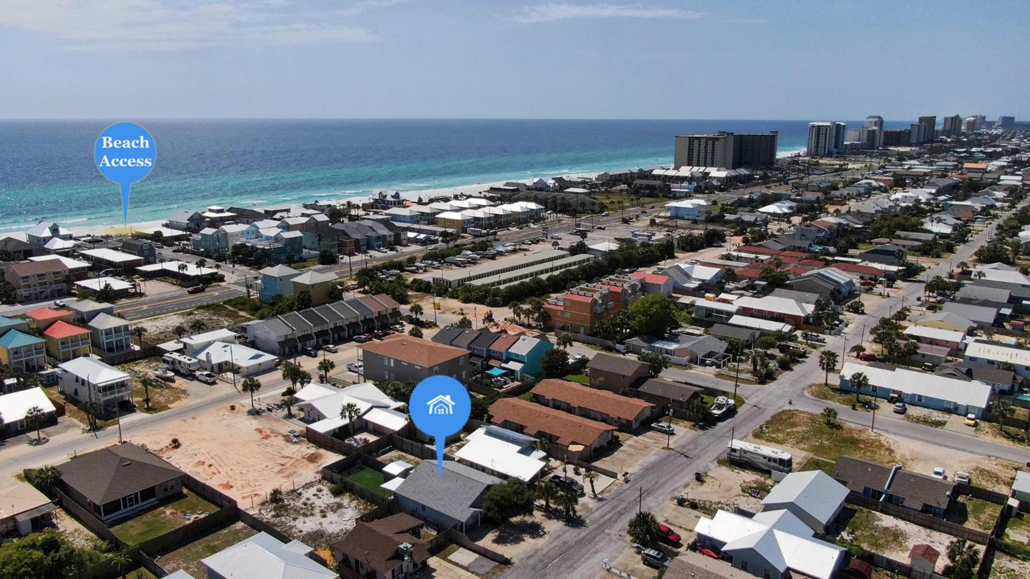 Surf Themed Beach Getaway – Walk to Beach at Red Neptune view 4