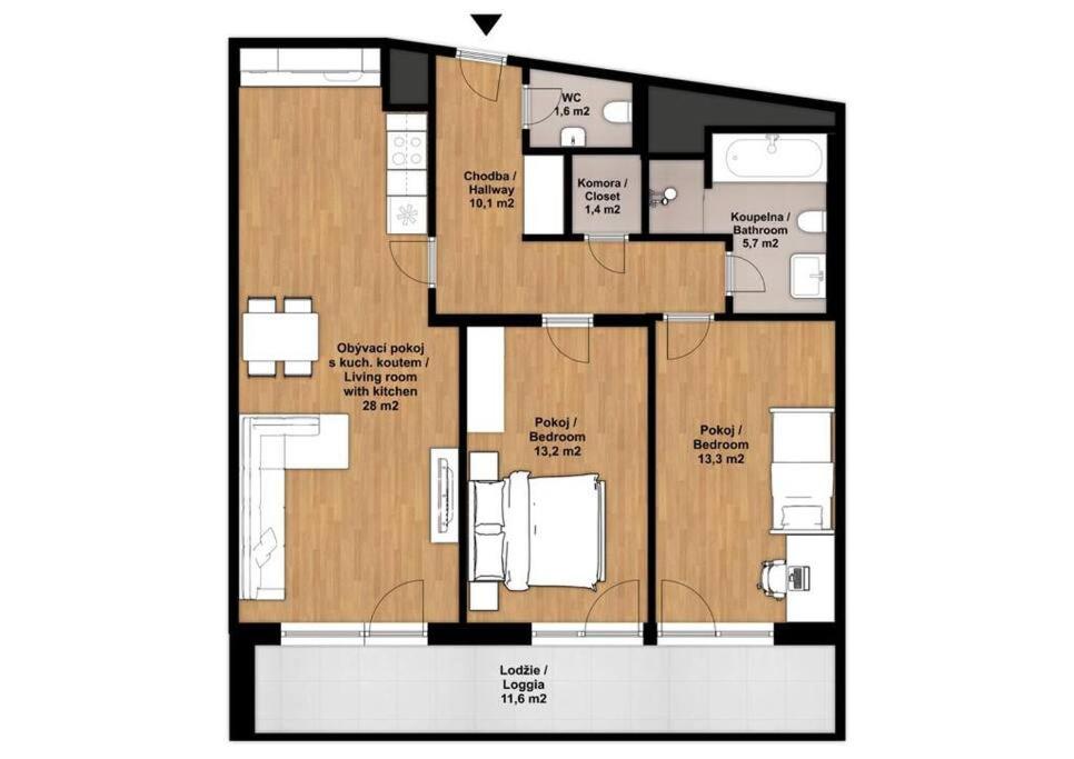 Luxury Apartment in Prague and FREE Parking
