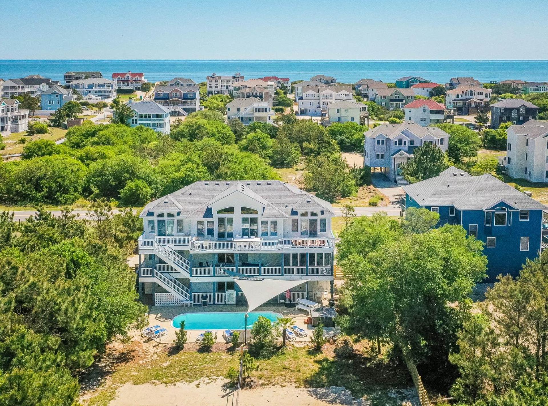 Shell Yeah! - Corolla, Whalehead, Beach 380 Yds, Elevator, Pool, Hot Tub, Pool Table view 3
