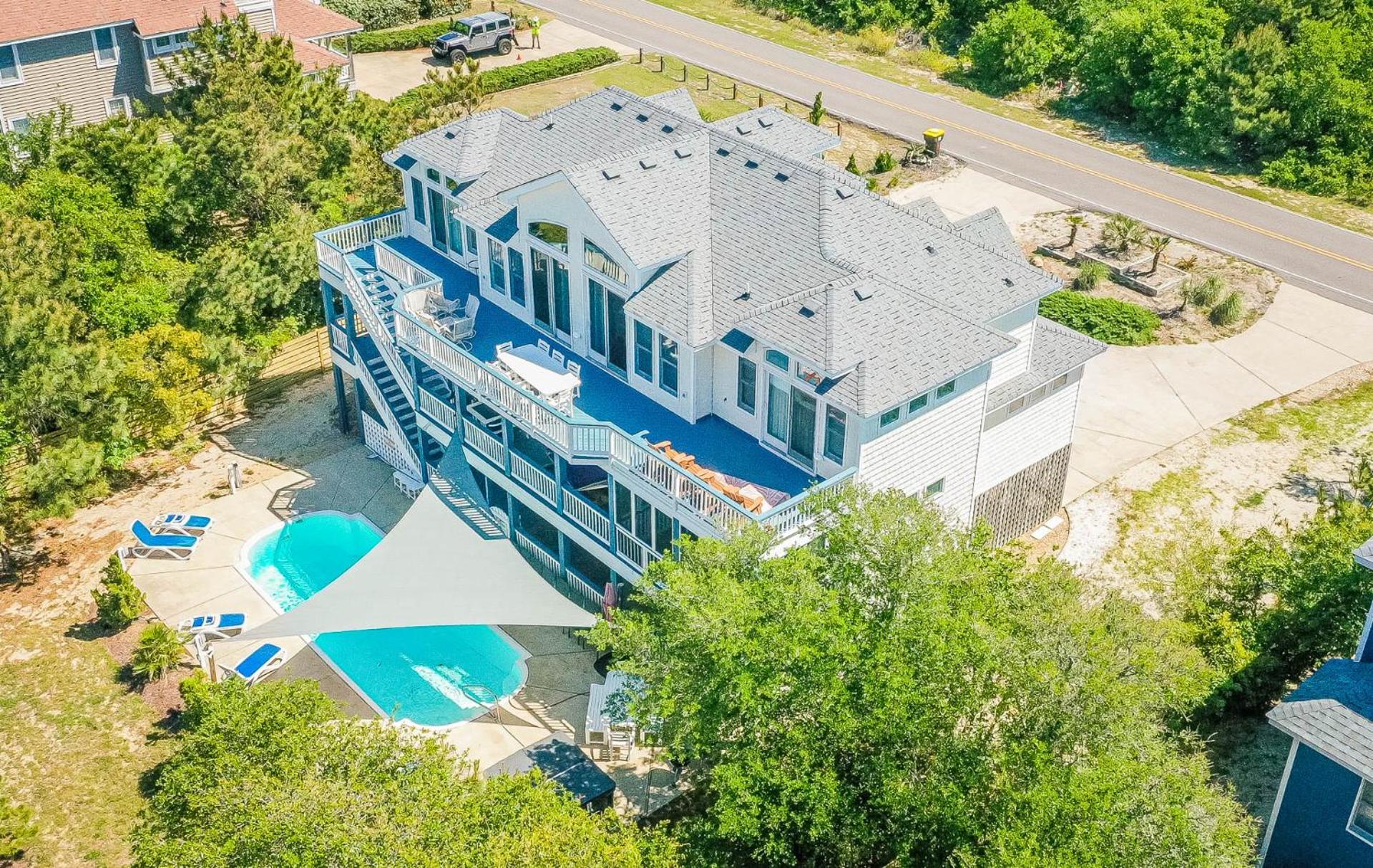 Shell Yeah! - Corolla, Whalehead, Beach 380 Yds, Elevator, Pool, Hot Tub, Pool Table view 2
