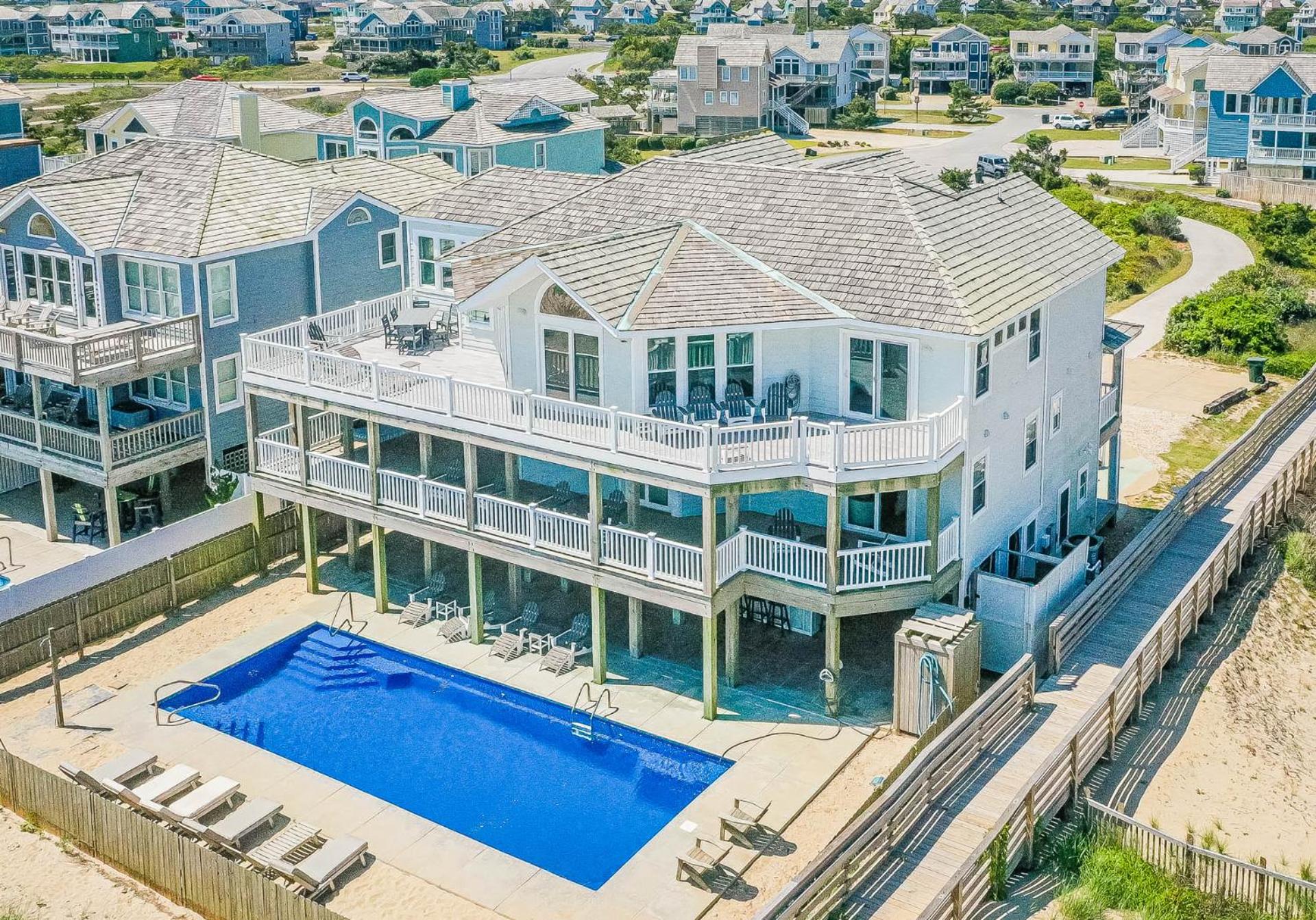 Driftwood - Village at Nags Head MP 15, Oceanfront, Elevator, Pool, Hot Tub, Pool Table, Pets OK