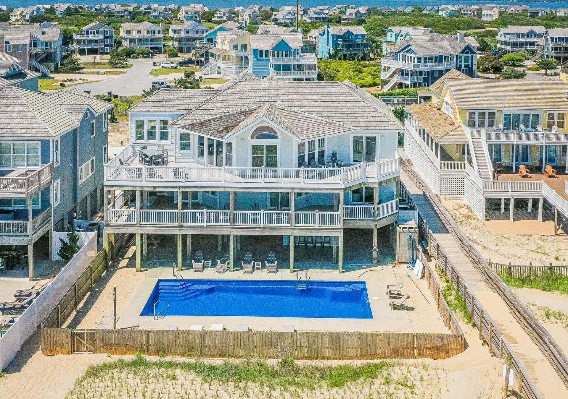 Driftwood - Village at Nags Head MP 15, Oceanfront, Elevator, Pool, Hot Tub, Pool Table, Pets OK