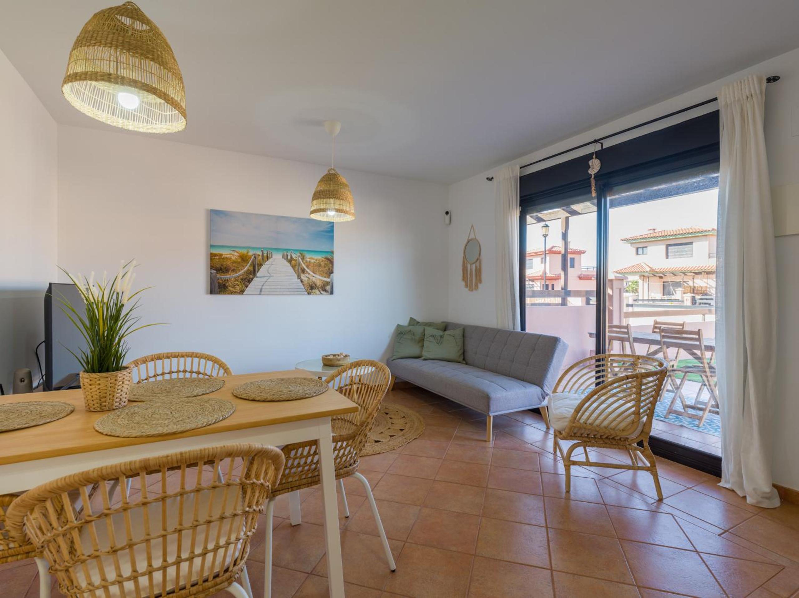 Private Terrace Majanicho Home -Garden & Pool view 4