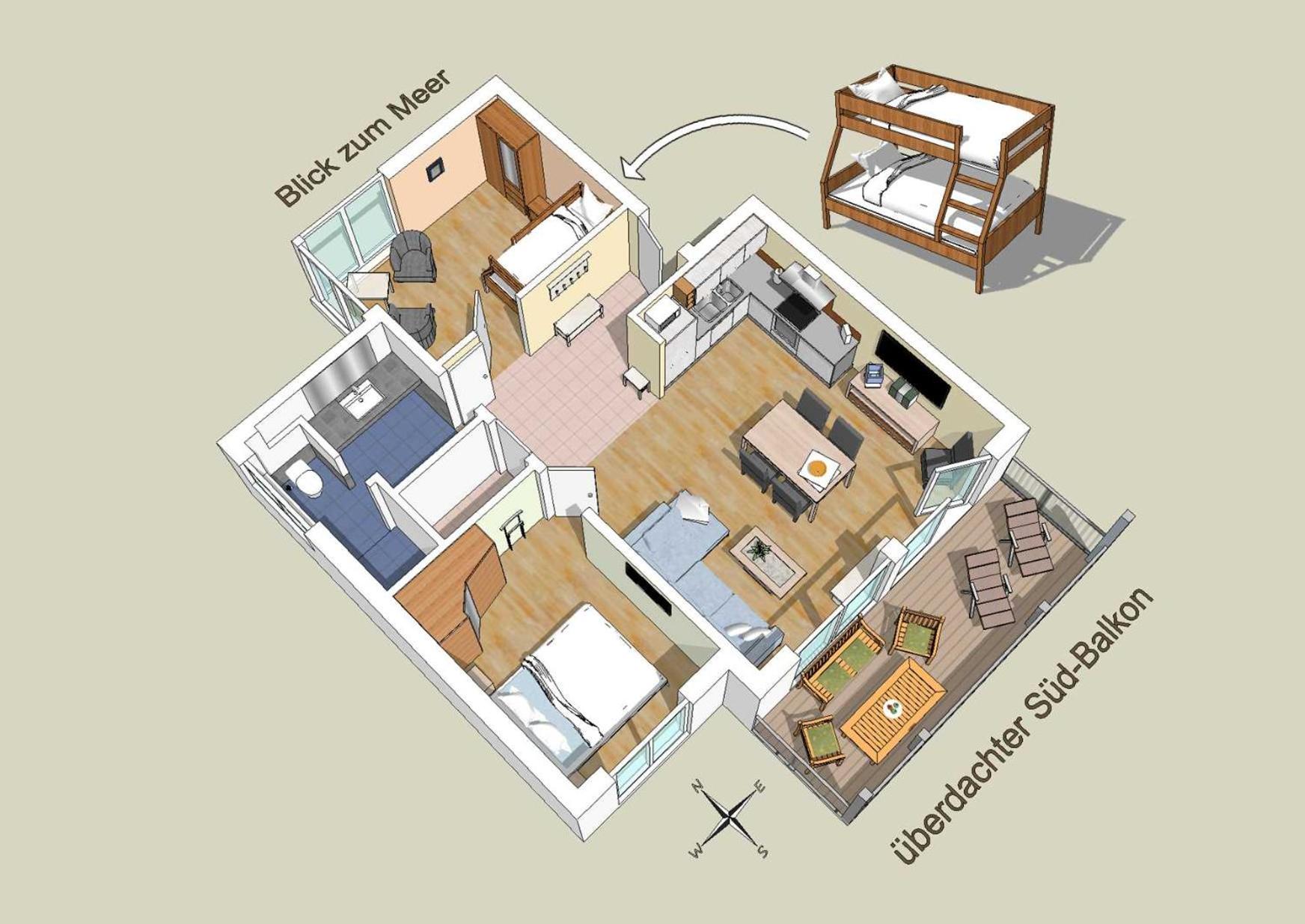 Ferienwohnungen Altmann - 4 Villa Bergfrieden Süd