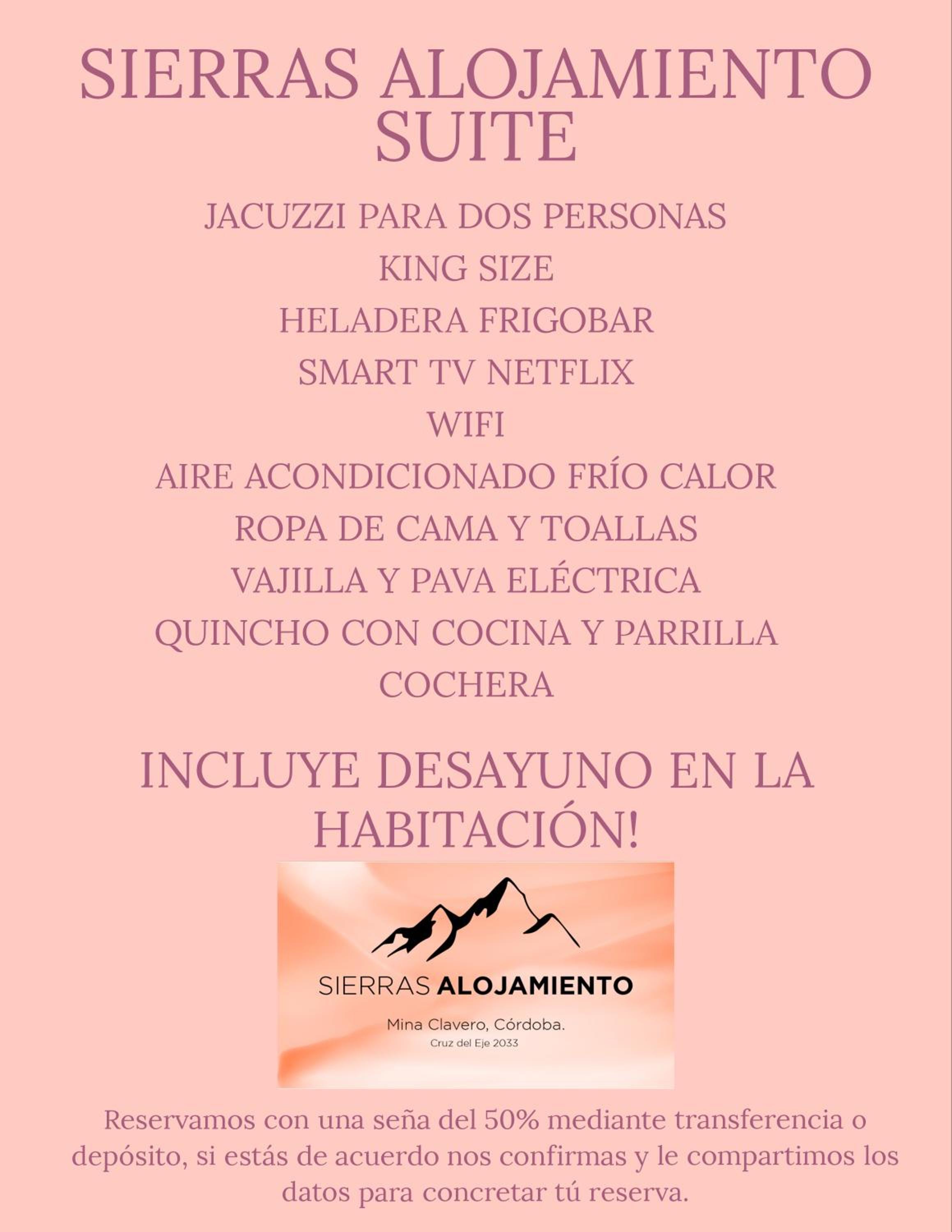 Sierras Alojamiento SUITE