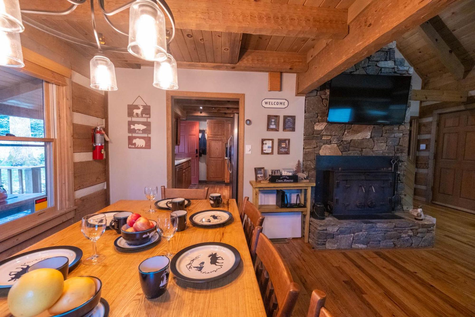 Log Cabin on the River w/Hot Tub view 4
