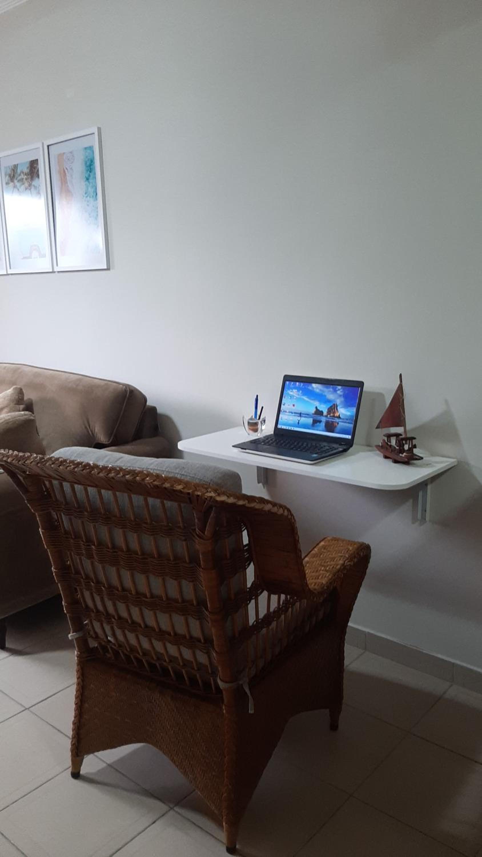 Apartamento Guarujá Pitangueiras 50 metros Praia/3 Dormitórios/Vista do Mar, Sol da manhã
