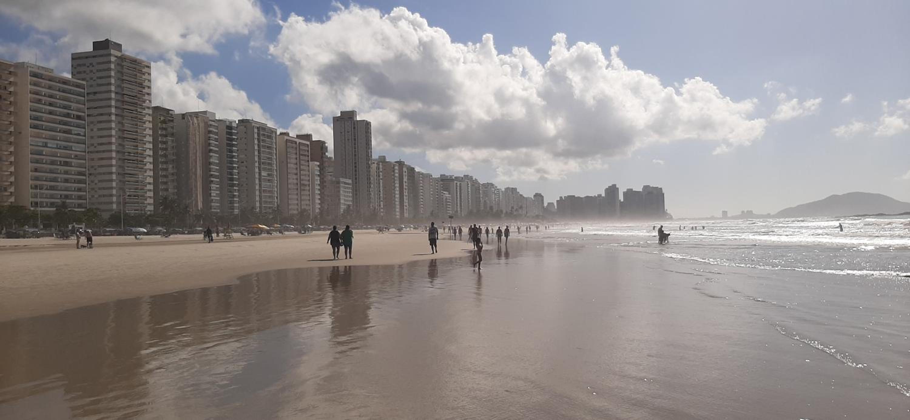 Apartamento Guarujá Pitangueiras 50 metros Praia/3 Dormitórios/Vista do Mar, Sol da manhã