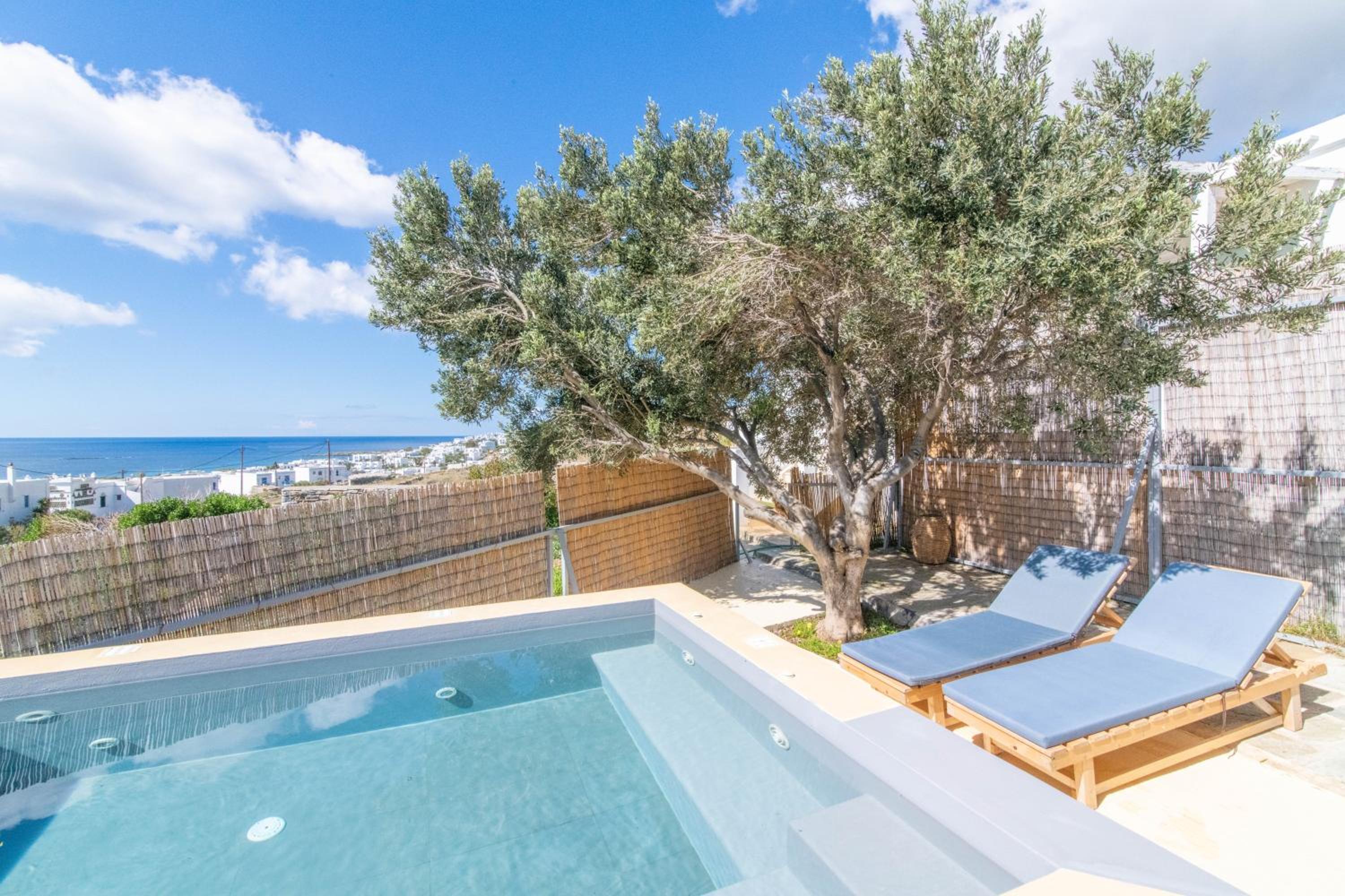 Villa with View of Agios Ioannis and Pool with Jacuzzi view 3
