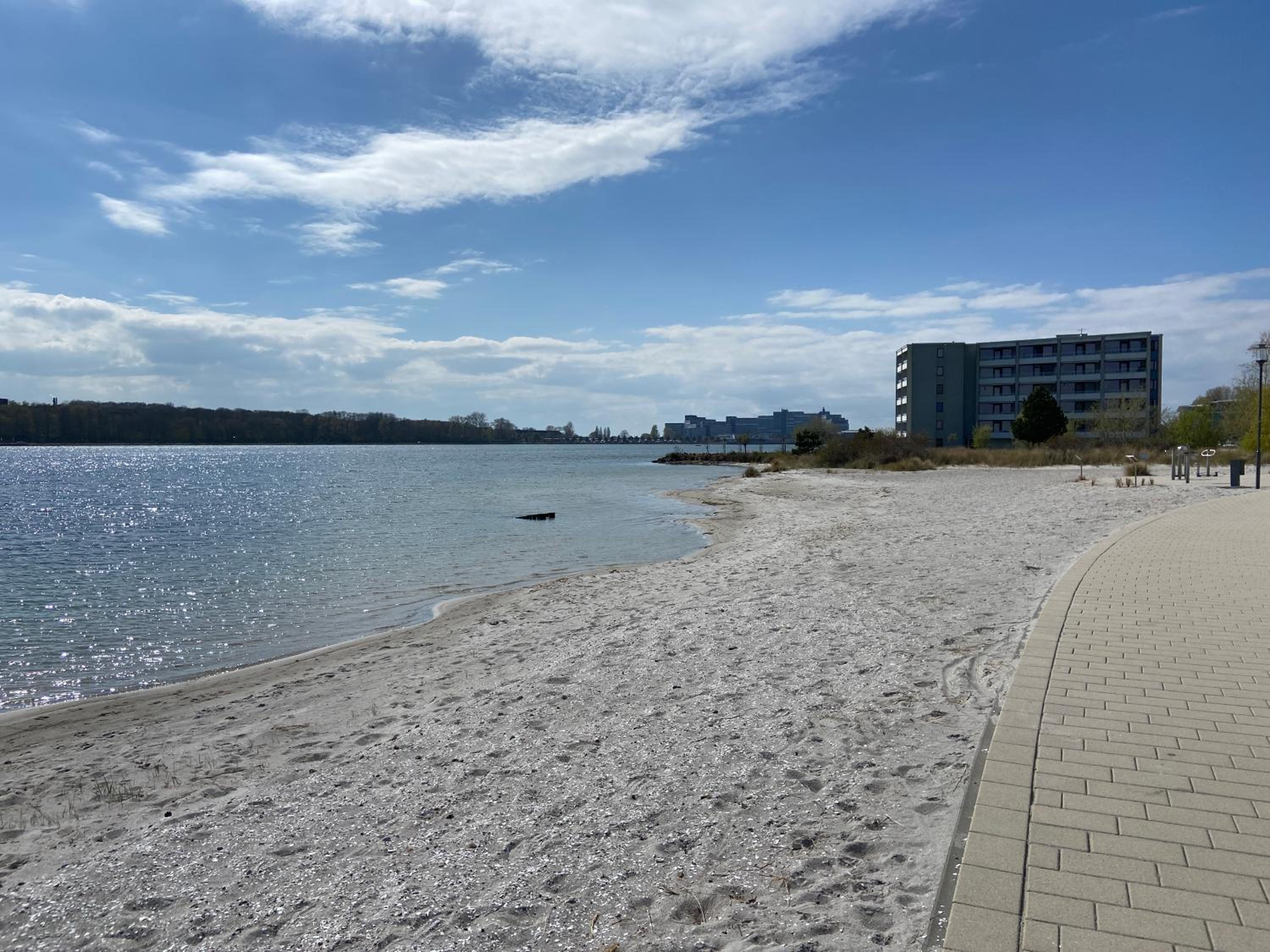 Wasserblick, in 3 Min am Strand