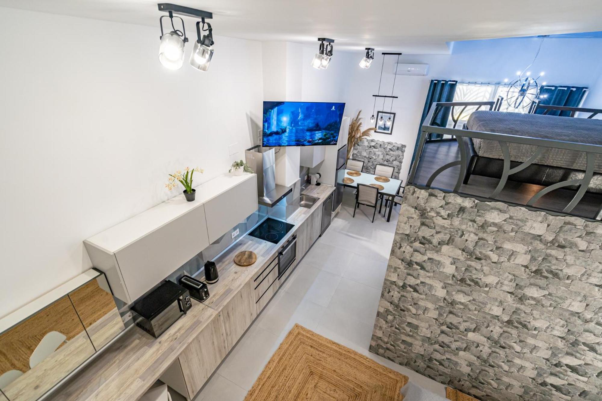 Exquisite studio apartment with an original design