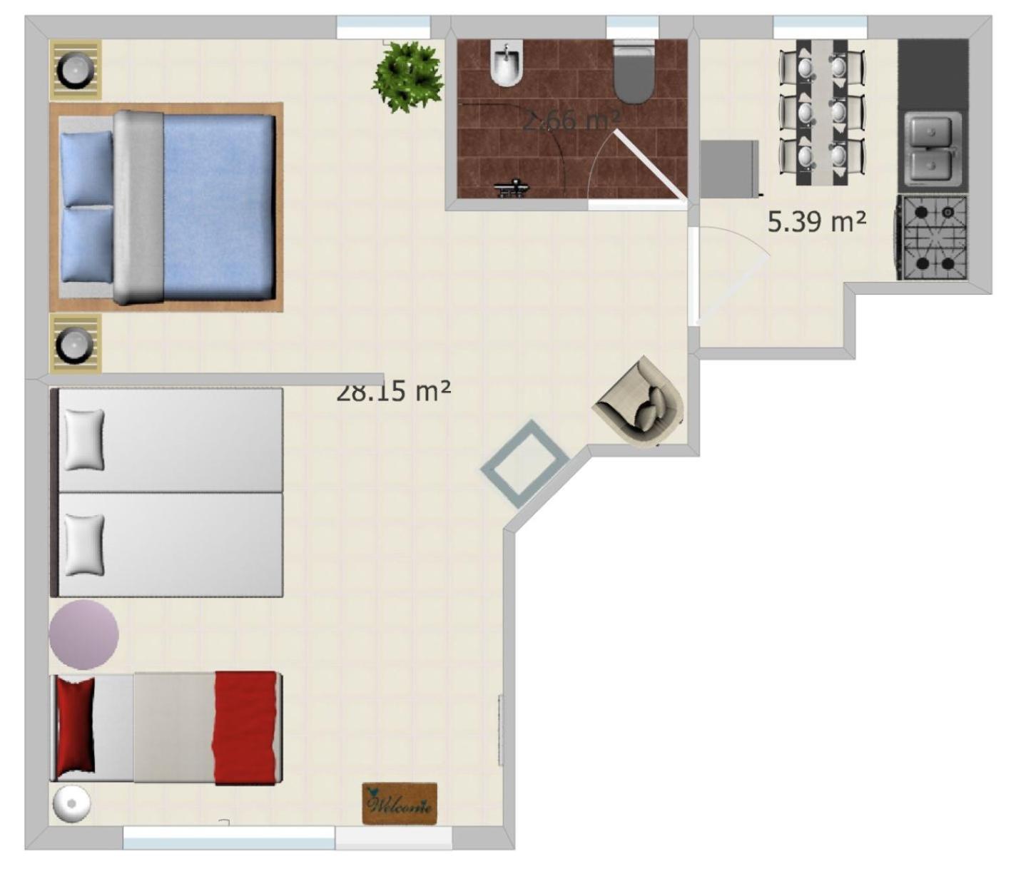Gemütliches J&L Apartment Nahe des Hauptbahnhofes