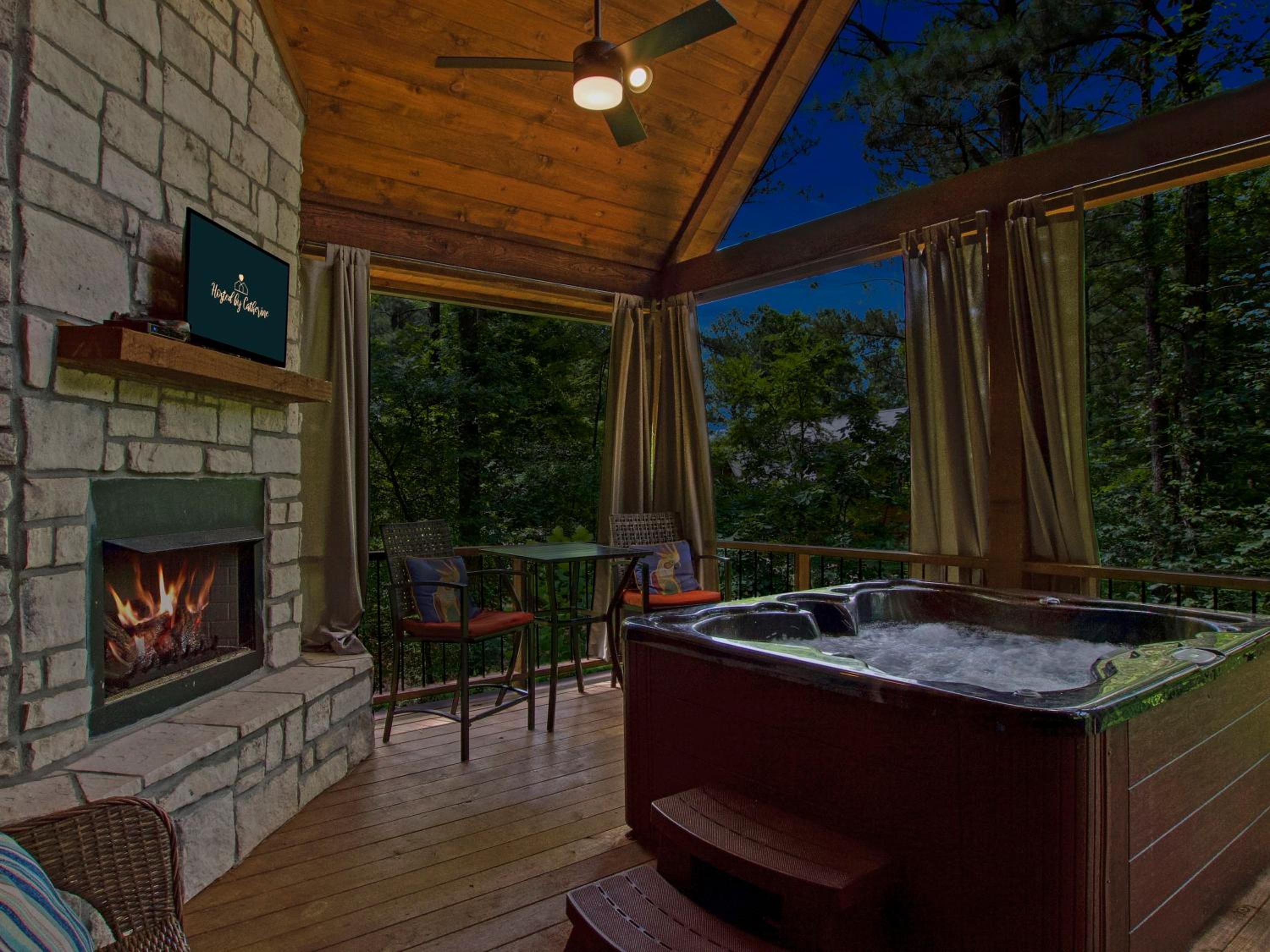 Stunning Luxury Cabin w Hot Tub and Fire Pit Holy Shiplap is Perfect Romantic Couples Getaway view 4