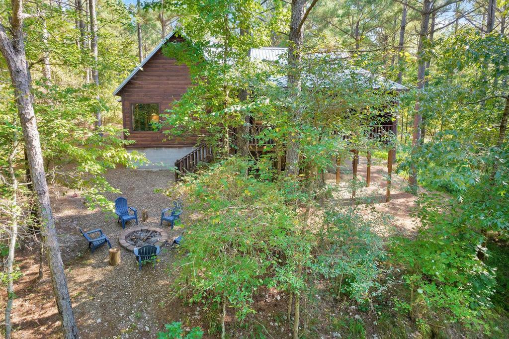 Gorgeous Idyllic Cabin w Hot Tub and Fire Pit Quittin Time is Secluded Romantic Oasis w Luxury Bathroom Double Shower and Bathtub Foosball Table view 5