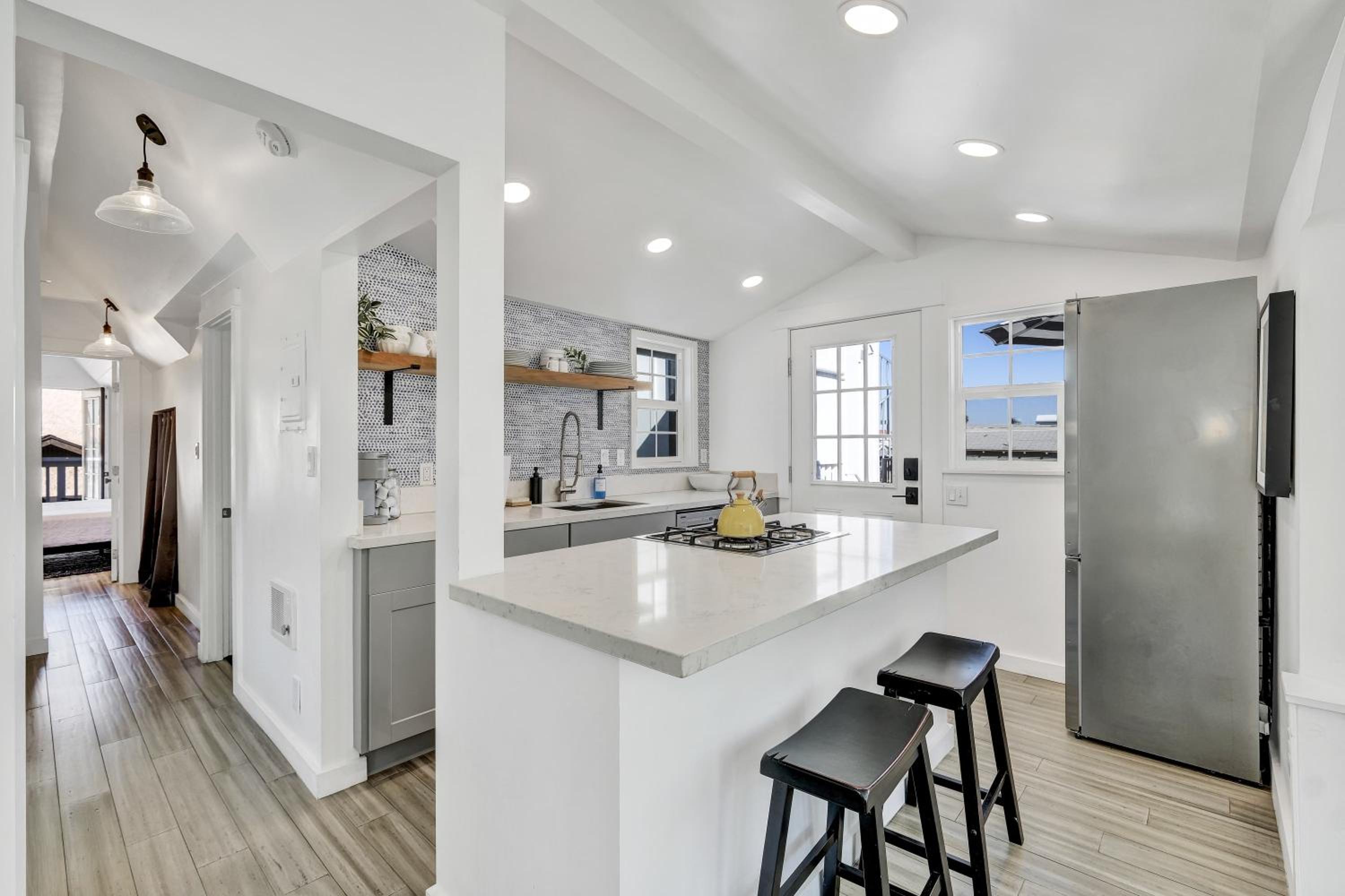 Remodeled A-Frame With Two Private Patios and Views Mountain Casino and peek-a-boo ocean views view 4