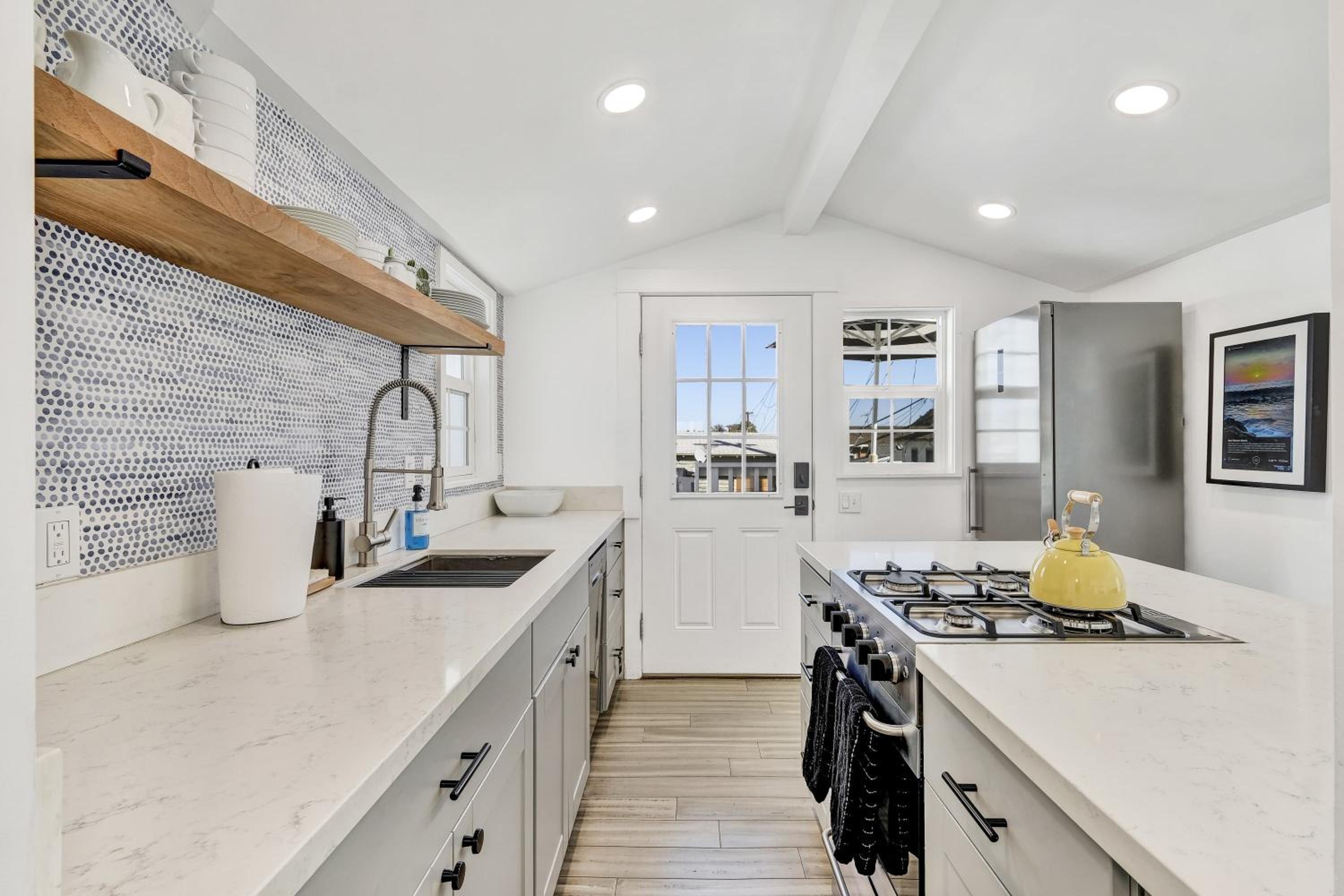 Remodeled A-Frame With Two Private Patios and Views Mountain Casino and peek-a-boo ocean views view 5