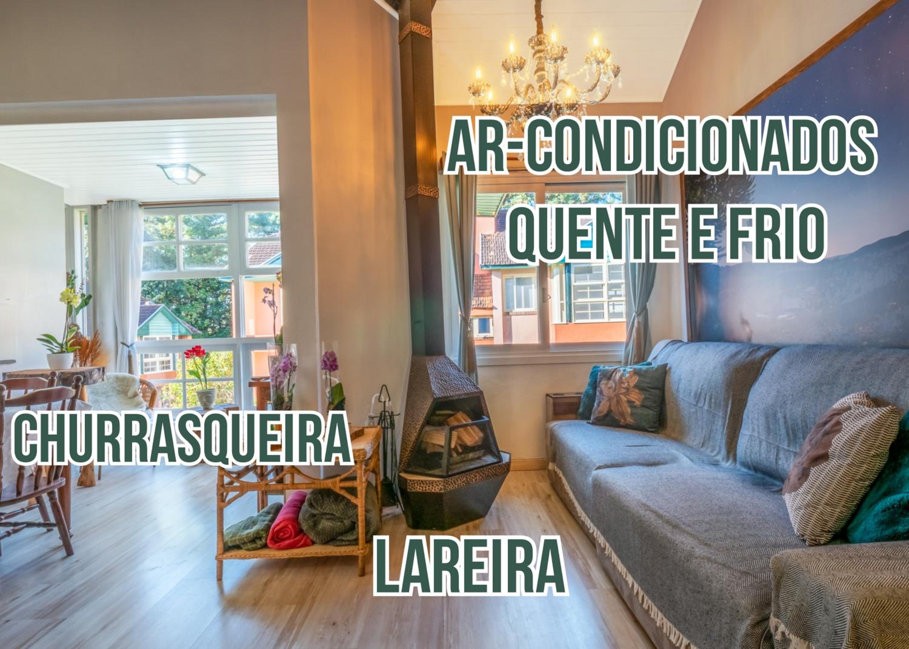 Belíssimo Duplex a 500m Lago Neg 3Q 4bikes Churrasq lareira Ar QF