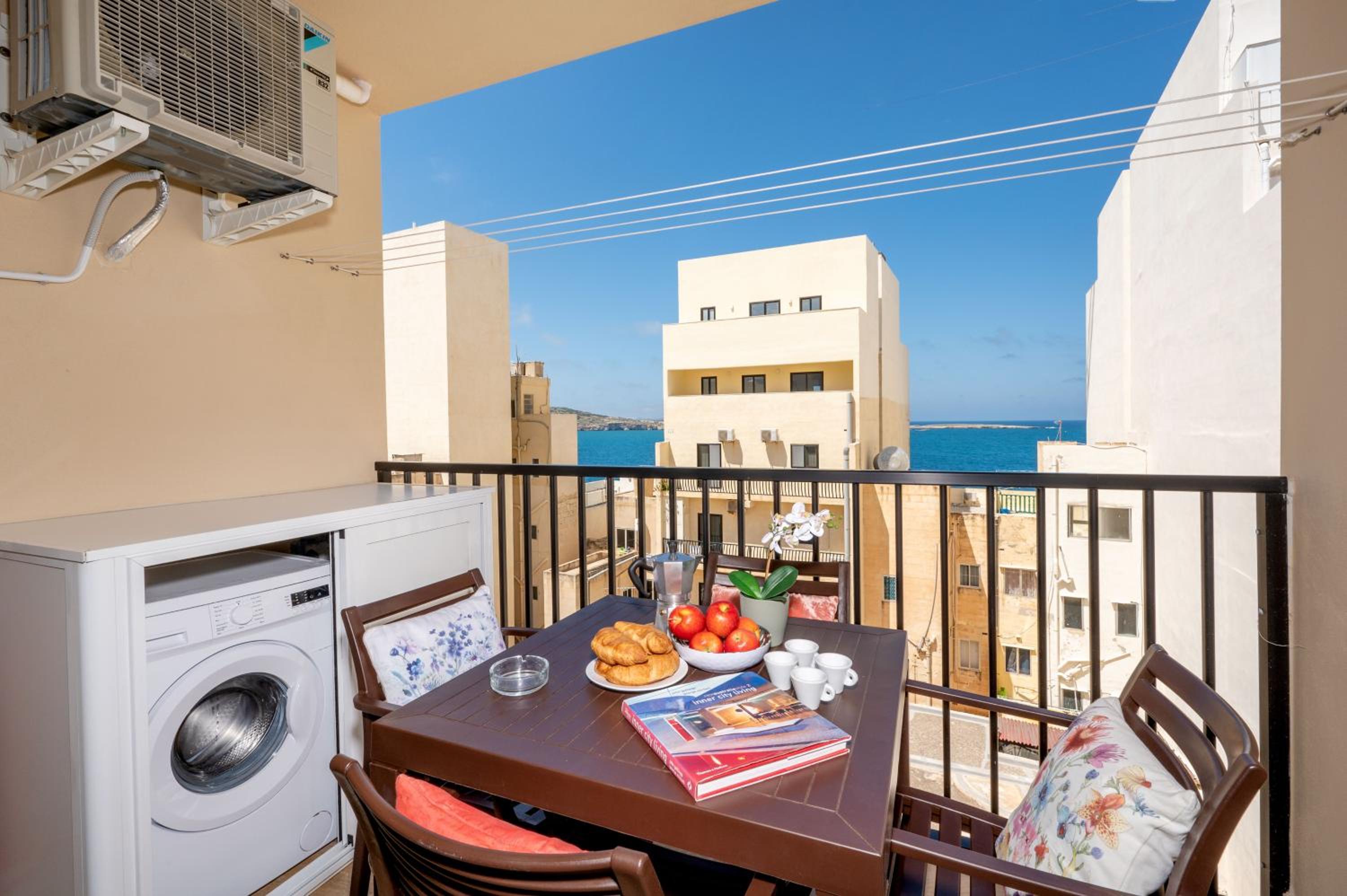 Sea Bliss Apartments with terrace just off seafront in St Paul's Bay - By Getawaysmalta photo 1