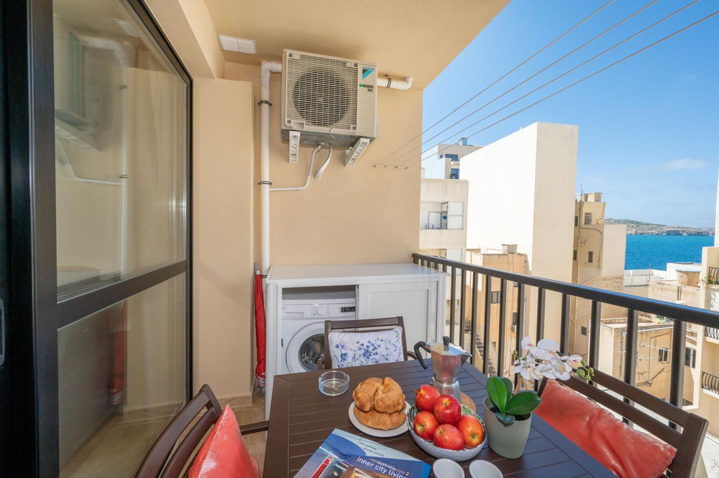 Sea Bliss Apartments with terrace just off seafront in St Paul's Bay - By Getawaysmalta photo 2